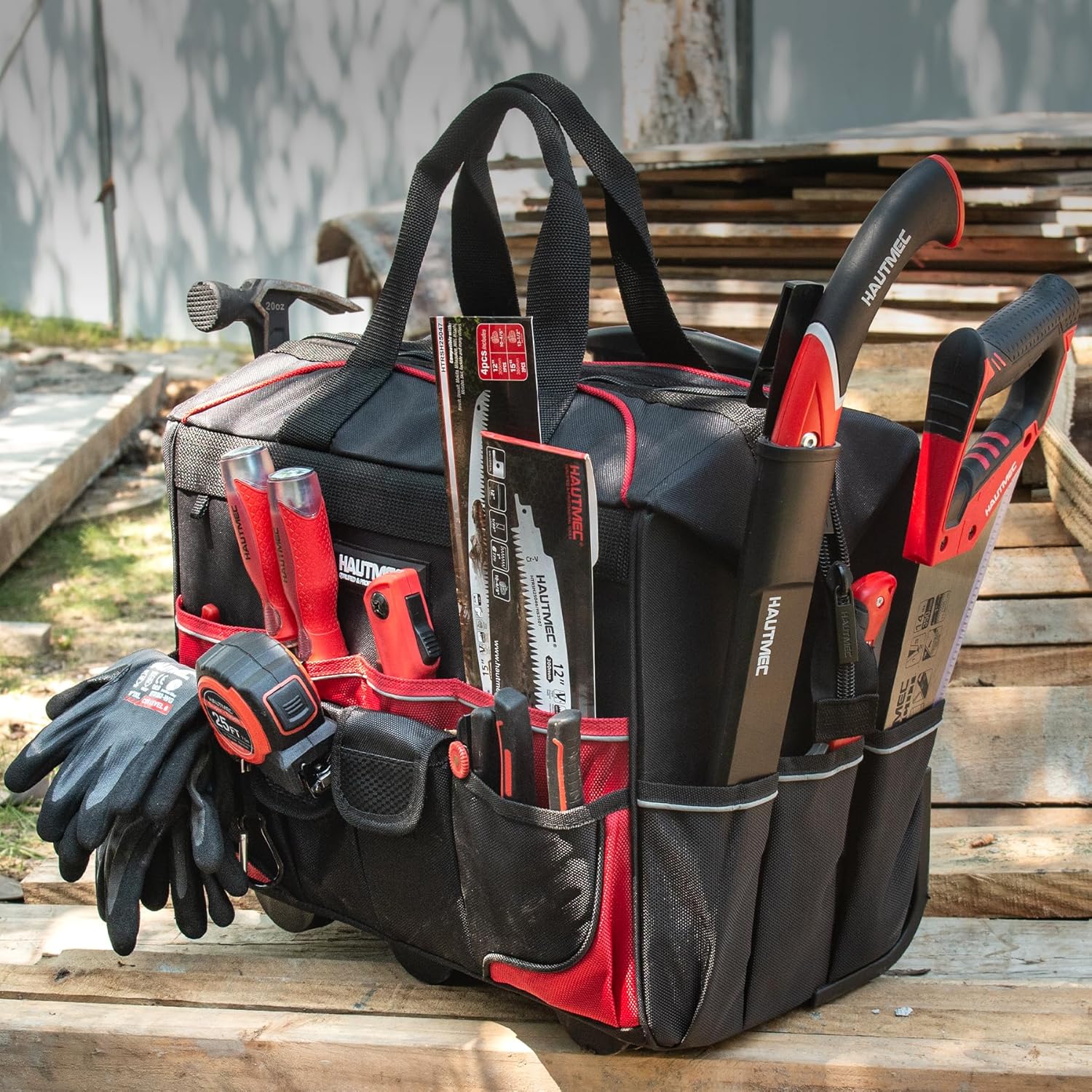 Thumbnail 5 de HAUTMEC 18" Rolling Tool Bag with Wheels (HTTBM25004)