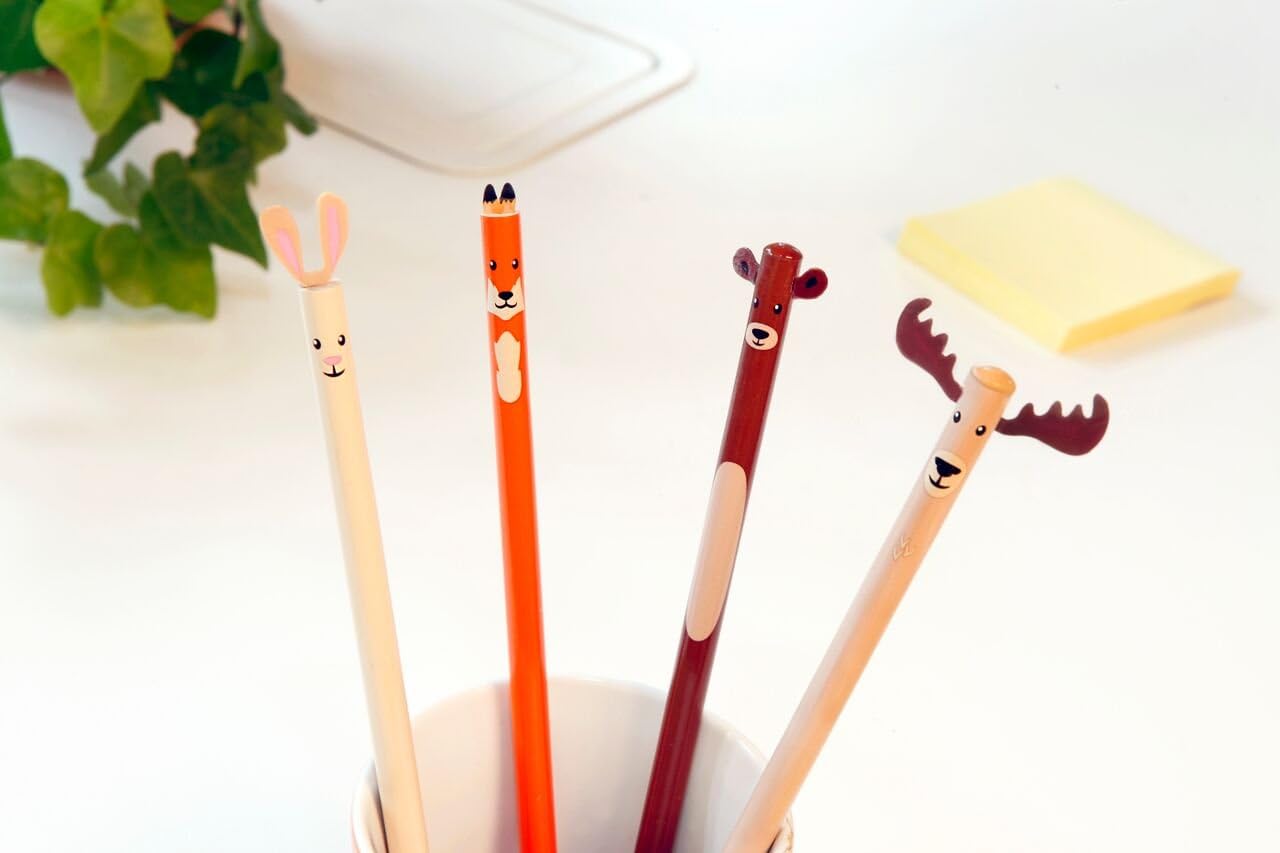 Thumbnail 5 de Kikkerland 4347 Woodland Bleistift-Set (4 Stück)