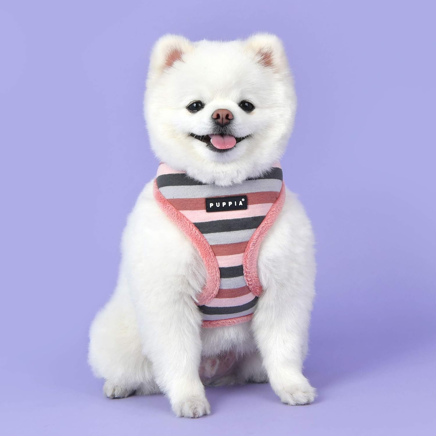 Detalle 1 de Puppia Bryson Harness A – szelki dla małego psa, Indian Pink, rozmiar S