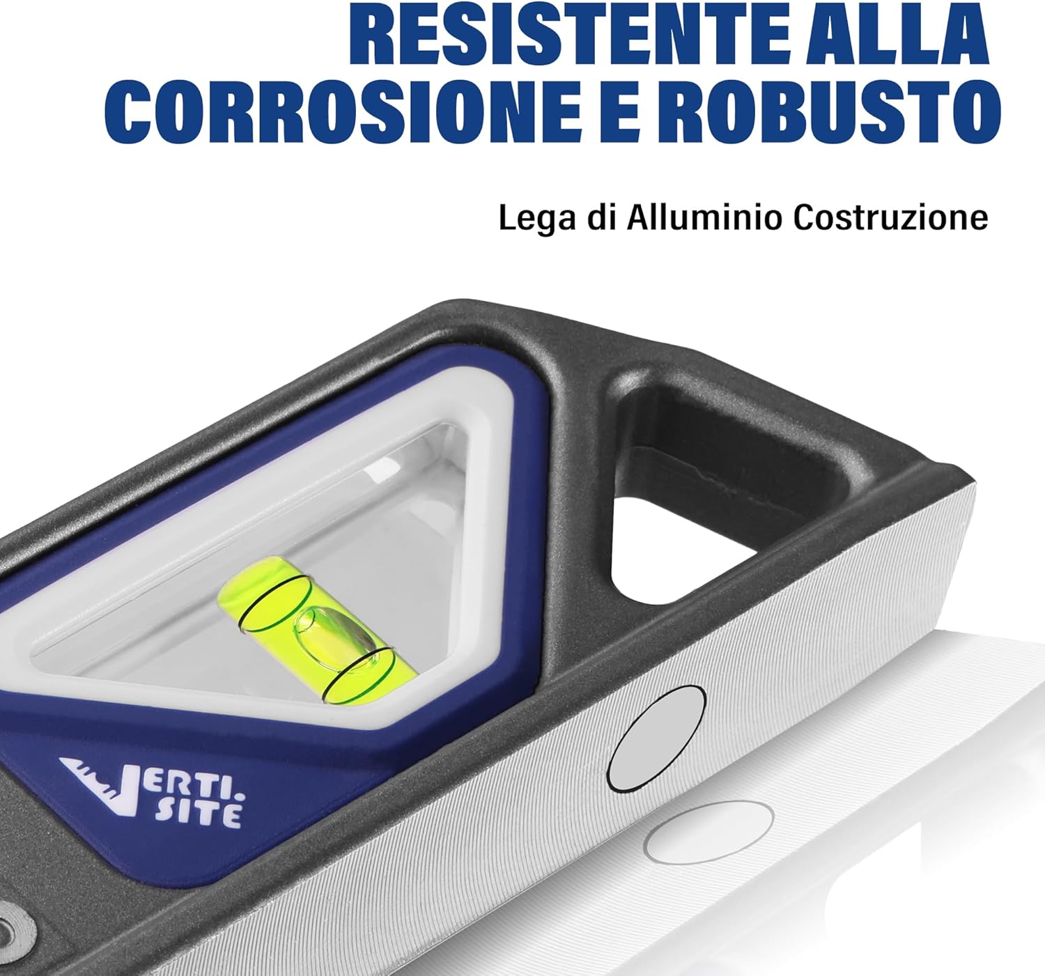 Thumbnail 5 de WORKPRO Livella Magnetica 25 cm con 3 Bolle: Precisione 0,5 mm/m, design Verti-Site e magnete potente