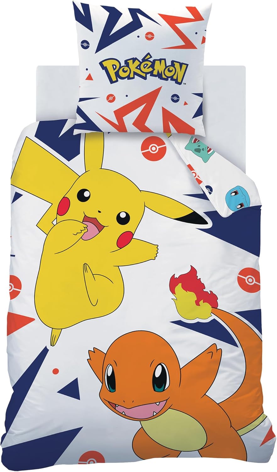 Thumbnail 2 de Pokemon Pika Parure de Lit Enfant 140x200 cm – 100% coton, OEKO-TEX, réversible