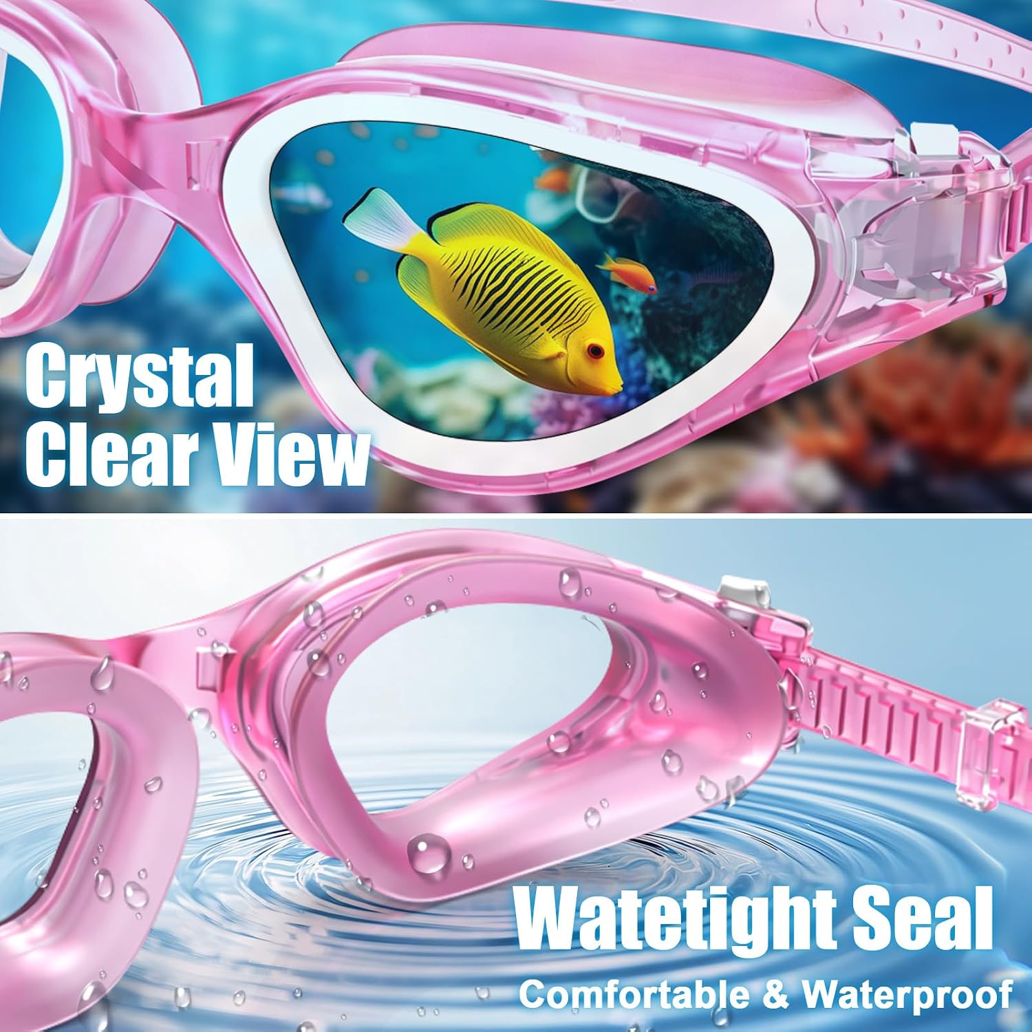 Thumbnail 3 de Winline Swimming Goggles Clear Vision: Anti-Fog, Anti-UV, Leak-Proof Comfort for All