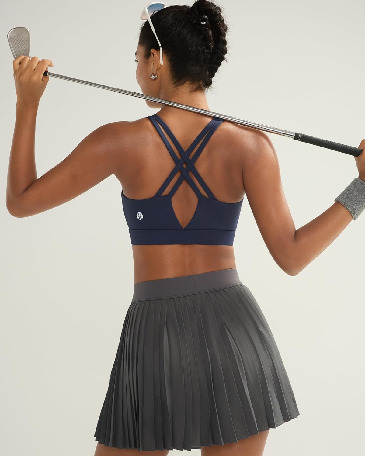 Thumbnail 3 de RUNNING GIRL High-Support Sports Bra for Women with Molded Cups and Criss-Cross Straps