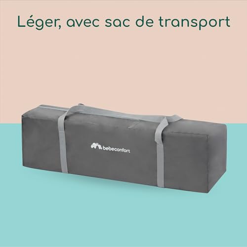 Detalle de Bebeconfort Soft Dreams — Lit Parapluie Bébé 0–3 ans (0–15 kg), Lit Voyage Léger 60×120 cm, Grey Mist