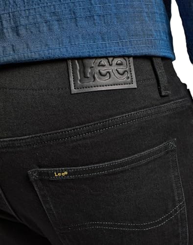 Detalle 1 de Lee Slim Fit MVP - Jeans Negros para Hombre 👖 34W/34L