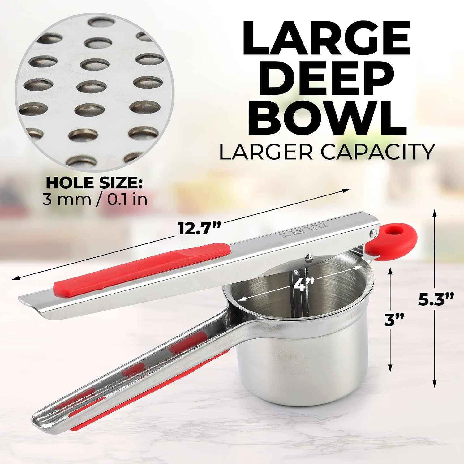 Detalle 2 de Zulay Kitchen 15oz Potato Ricer Mash Tool 🥔