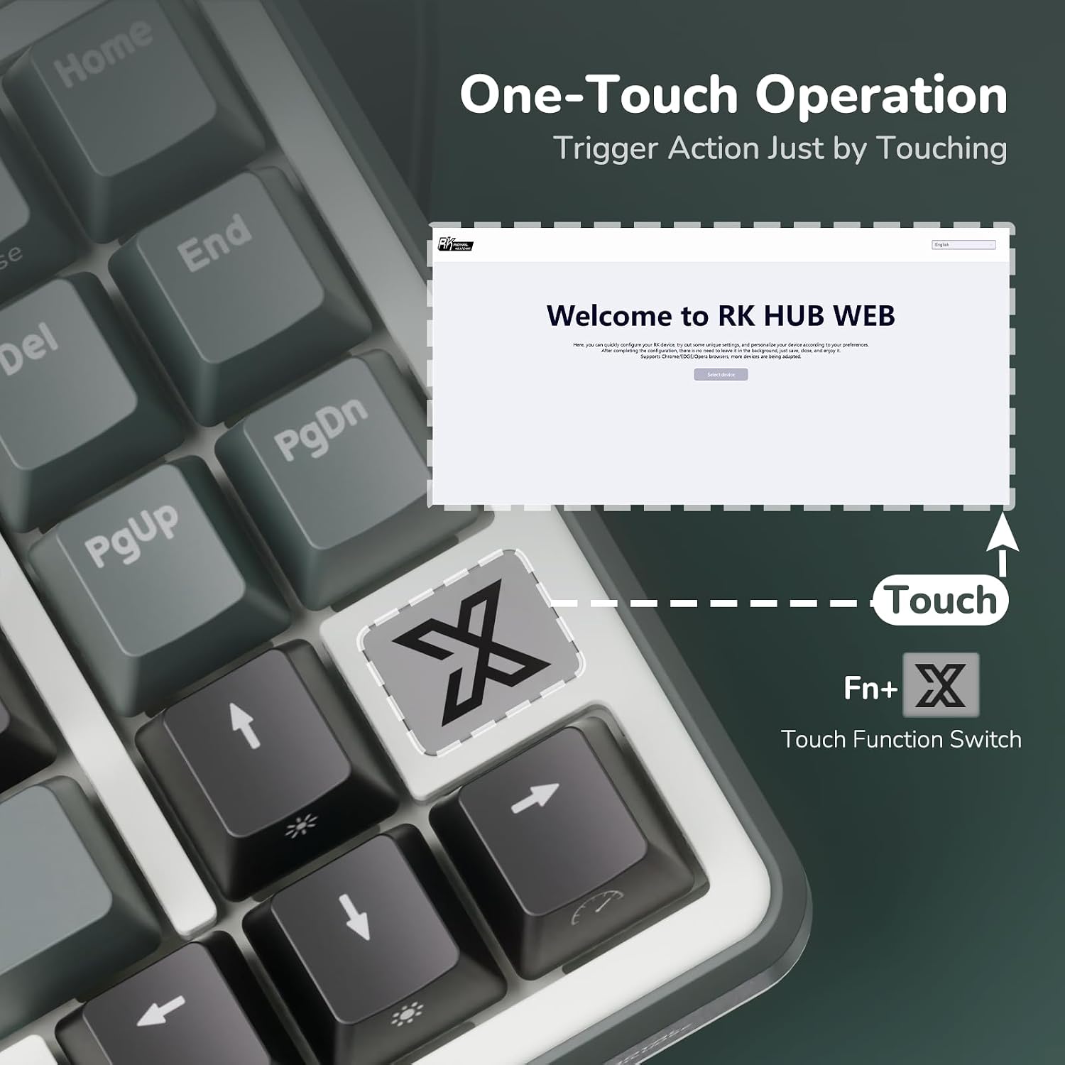 Thumbnail 3 de RK ROYAL KLUDGE X87 Gasket Mechanical Keyboard — 75% Wireless, X-Plate Touch, and Volume Knob
