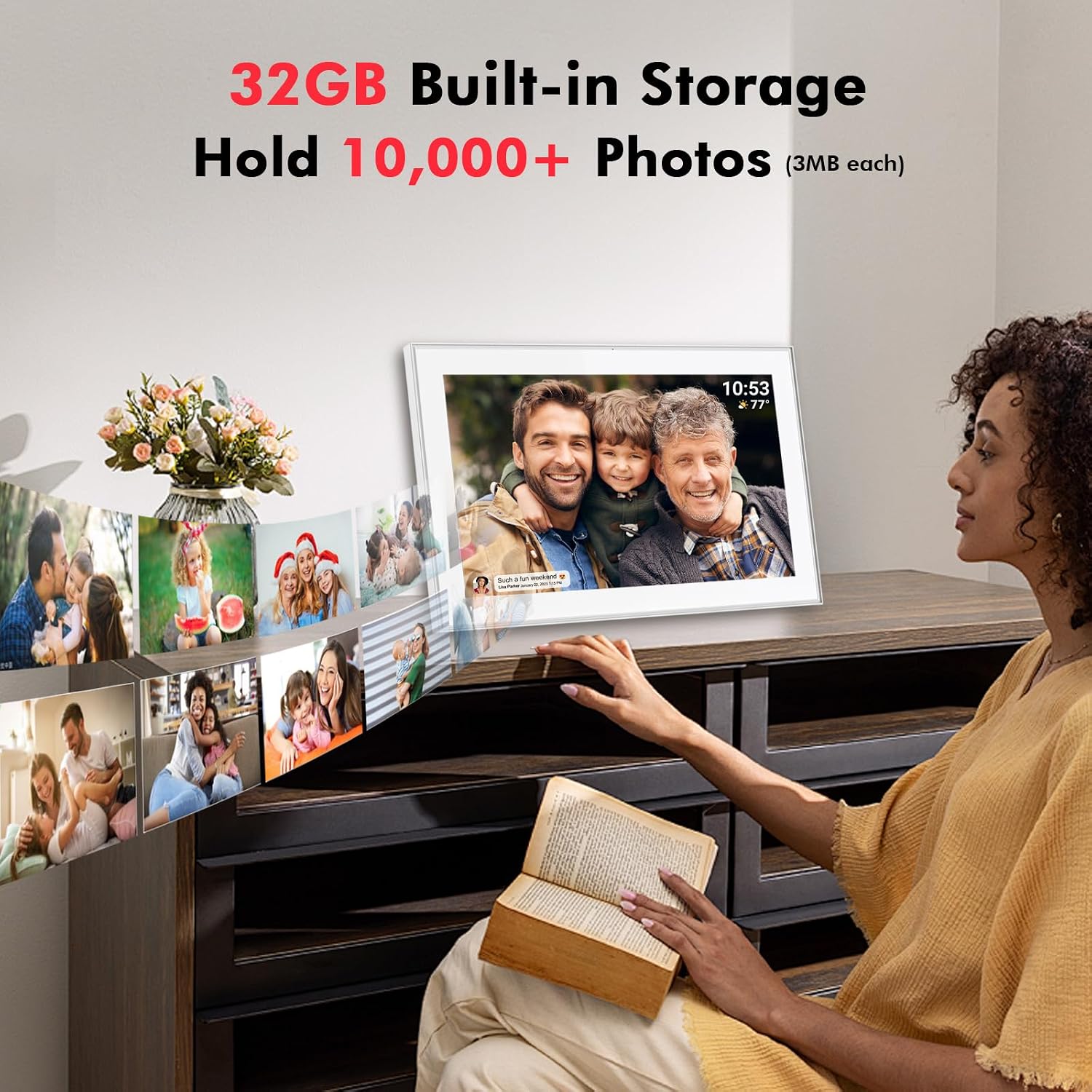 Thumbnail 2 de FRAMEO 15.6" Digital Photo Frame 32GB