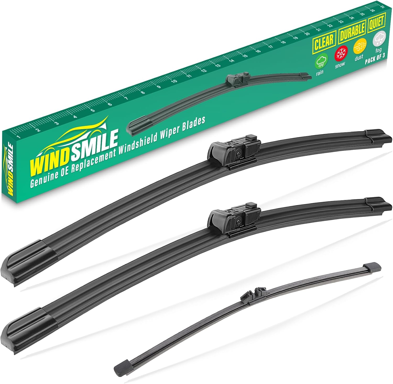 Detalle de BMW X5 2019-2023 Wiper Blade Set 26/20/13 in — 3-Pack