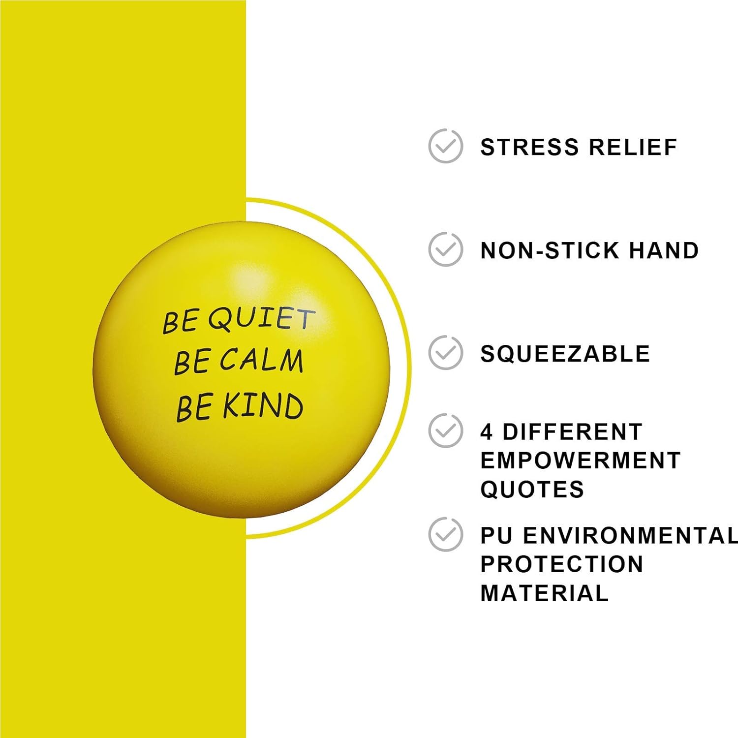 Detalle 2 de ALMAH Stress Balls 4 Pack – Squeeze Balls for Adults and Kids, Therapy and Anxiety Relief