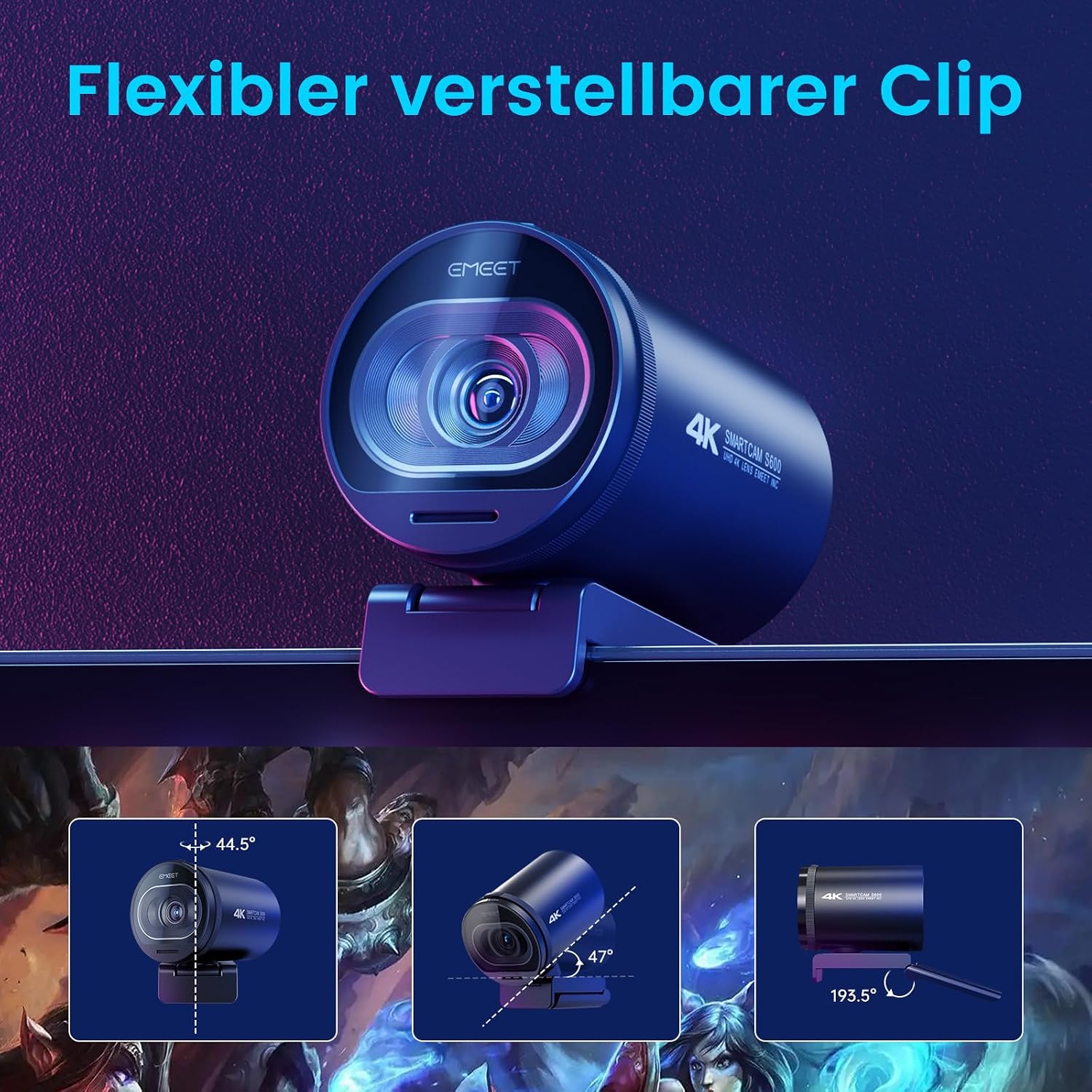 Thumbnail 4 de EMEET S600 4K Webcam