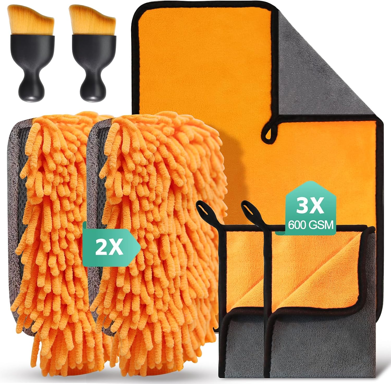 Detalle de STRHAGO 7 Pcs Car Cleaning Kit – car cleaning set
