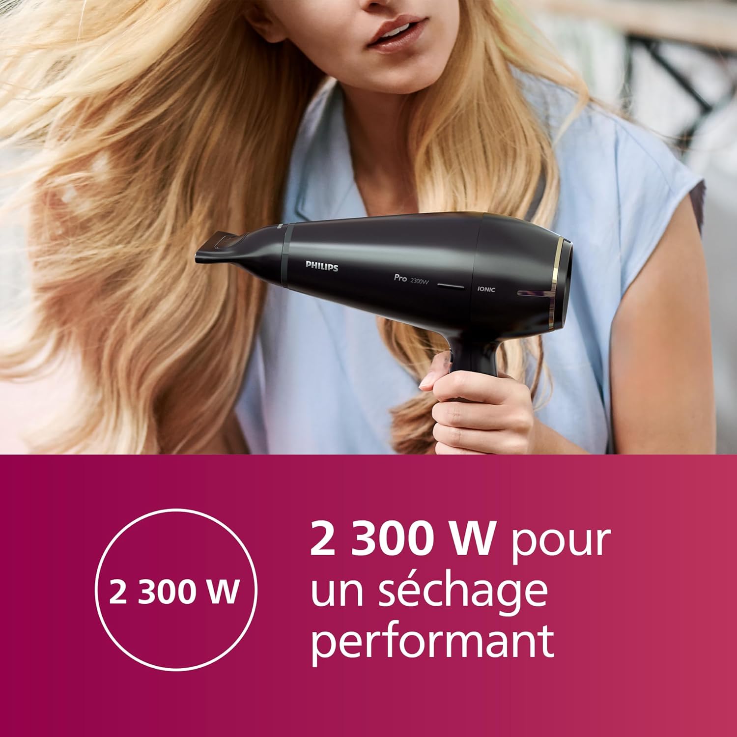 Detalle de Philips Hair Dryer Prestige Pro HPS920/00 : sèche-cheveux pro 2300 W avec ionique et deux concentrateurs