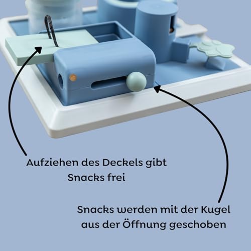 Detalle de TRIXIE Poker Box 2 – Strategiespiel für Hunde, 31 x 31 cm