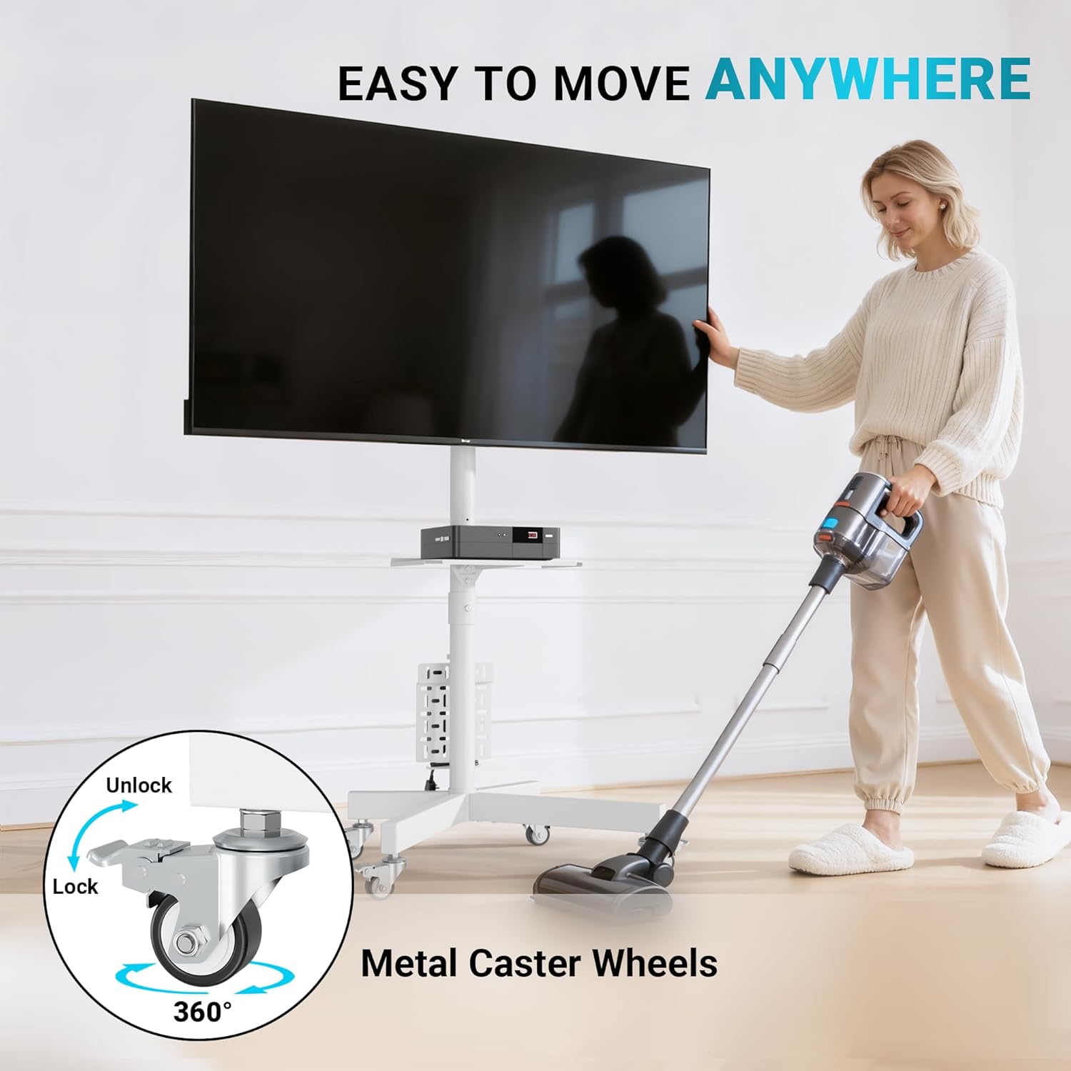 Thumbnail 2 de BONTEC Mobile TV Stand 23–60 inch TV Cart