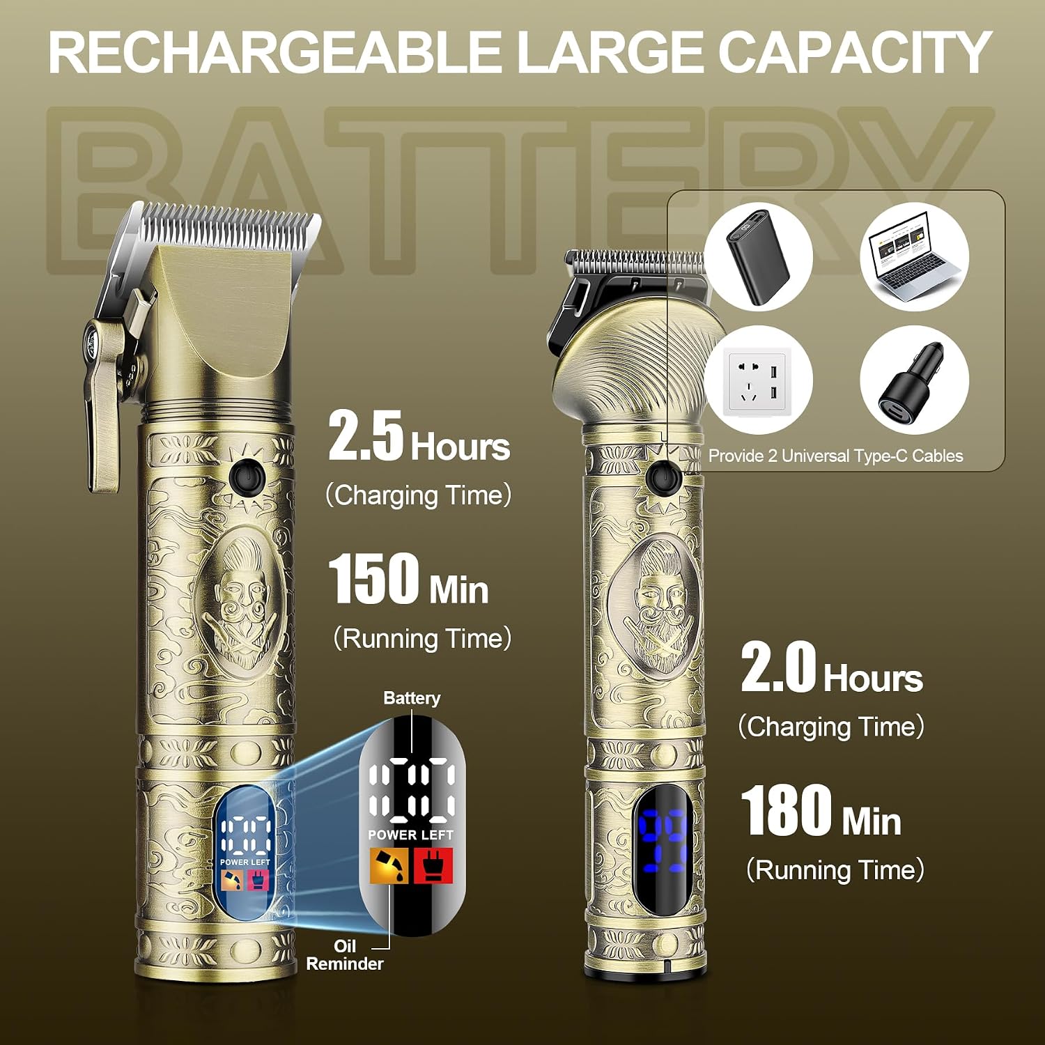Thumbnail 6 de Suttik Professional Hair Clippers 3 in 1