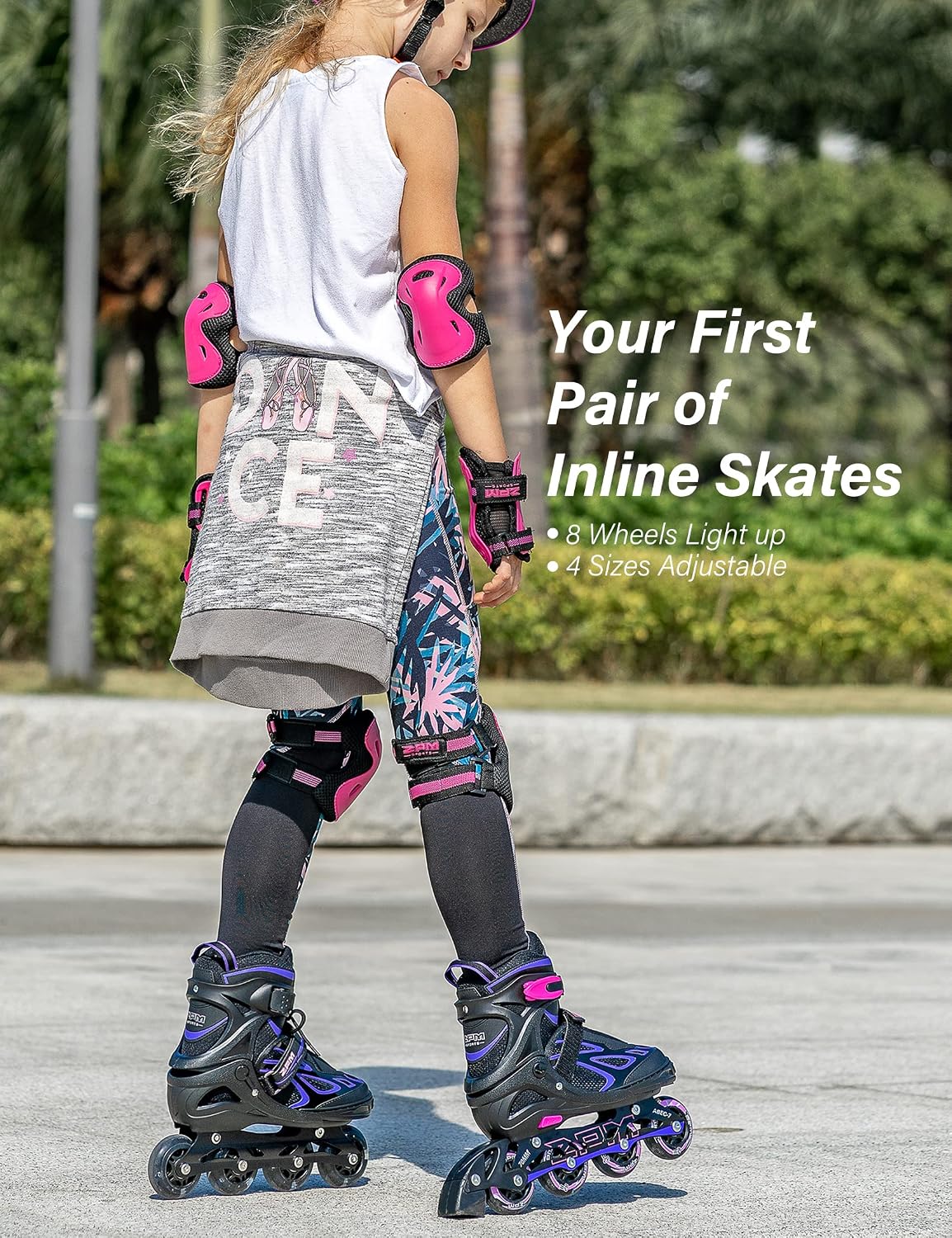 Detalle 1 de 2PM SPORTS Inline Skates with Reinforced Aluminum Frame