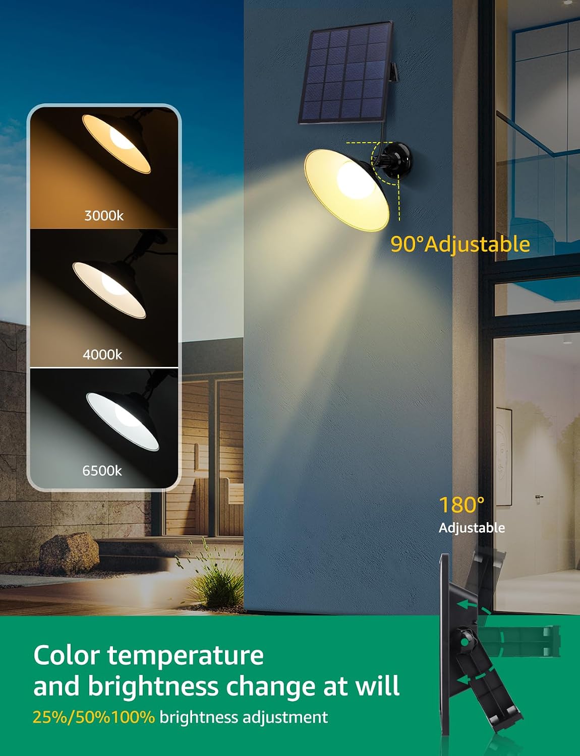 Detalle 2 de Aigostar Luz Solar Exterior 50W 500LM