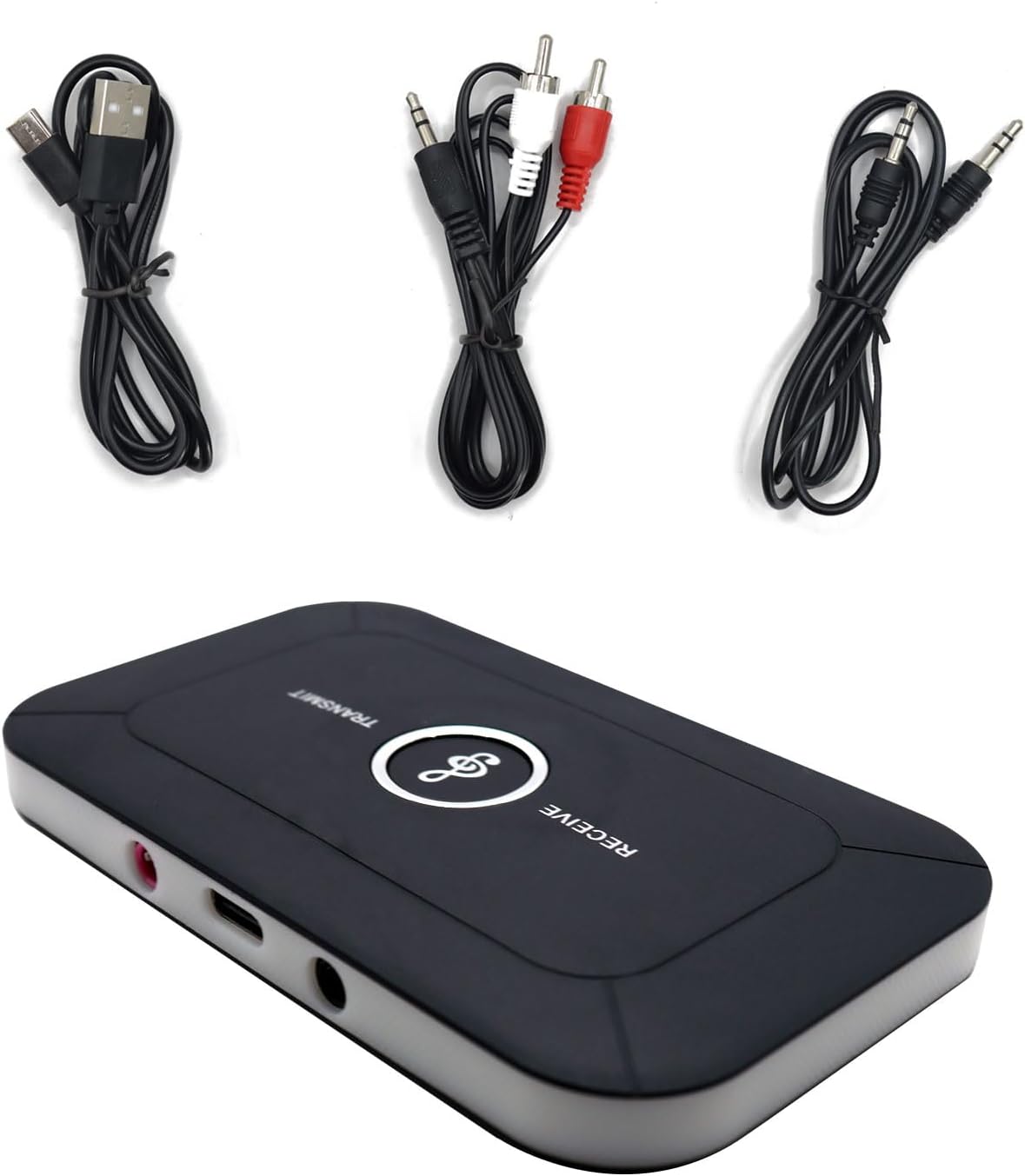Detalle de Xingbaichen Bluetooth Adapter Transmitter Receiver 2-in-1 (TX/RX) with Bluetooth 5.3