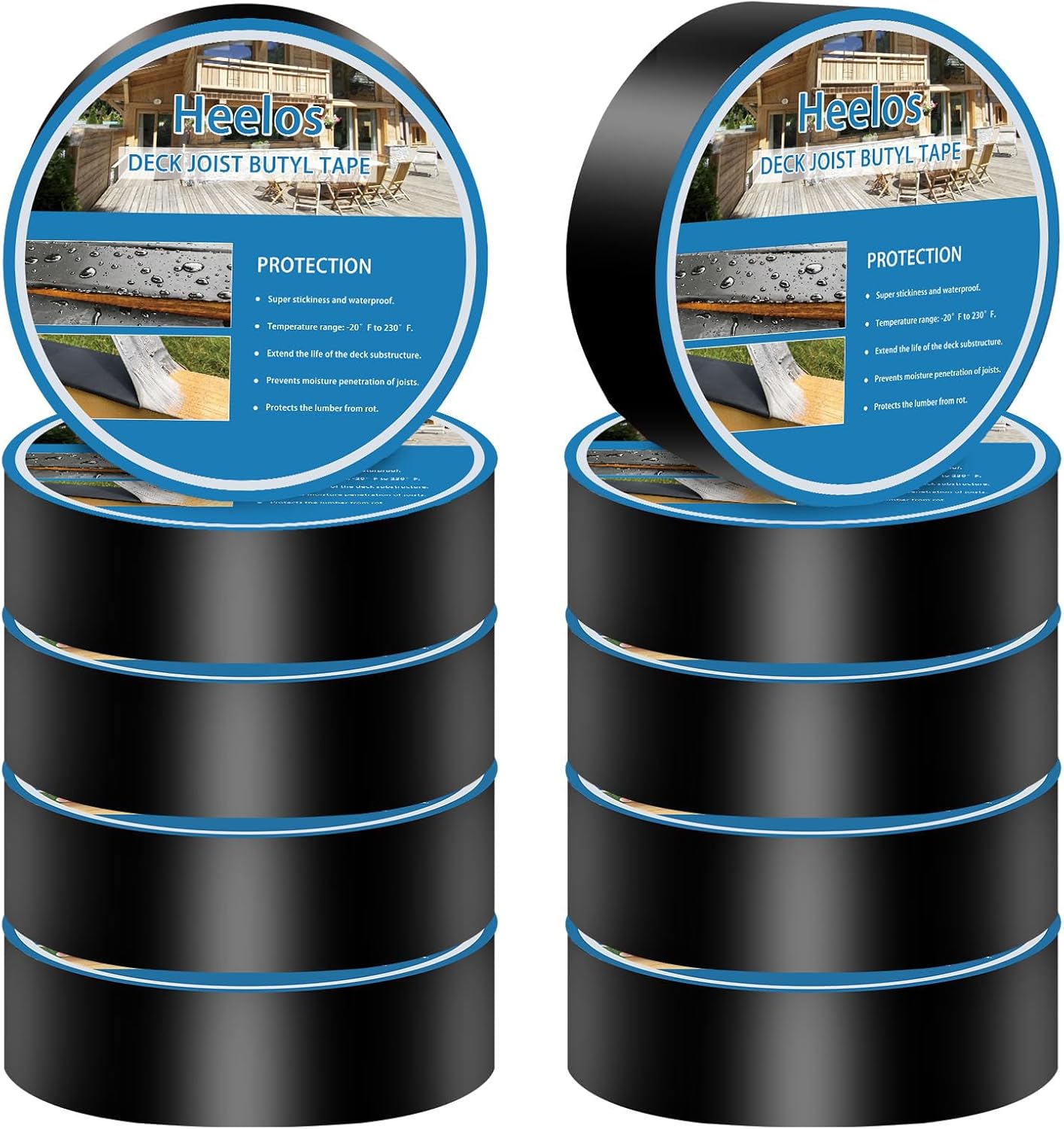 Thumbnail 6 de Heelos Butyl Joist Deck Tape (1-5/8 in x 50 ft), 2-Pack Weather-Resistant Self-Adhesive Flashing Tape