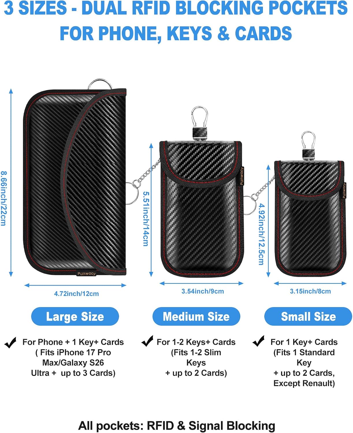 Detalle 1 de Punwocy Faraday Bags 2-Pack