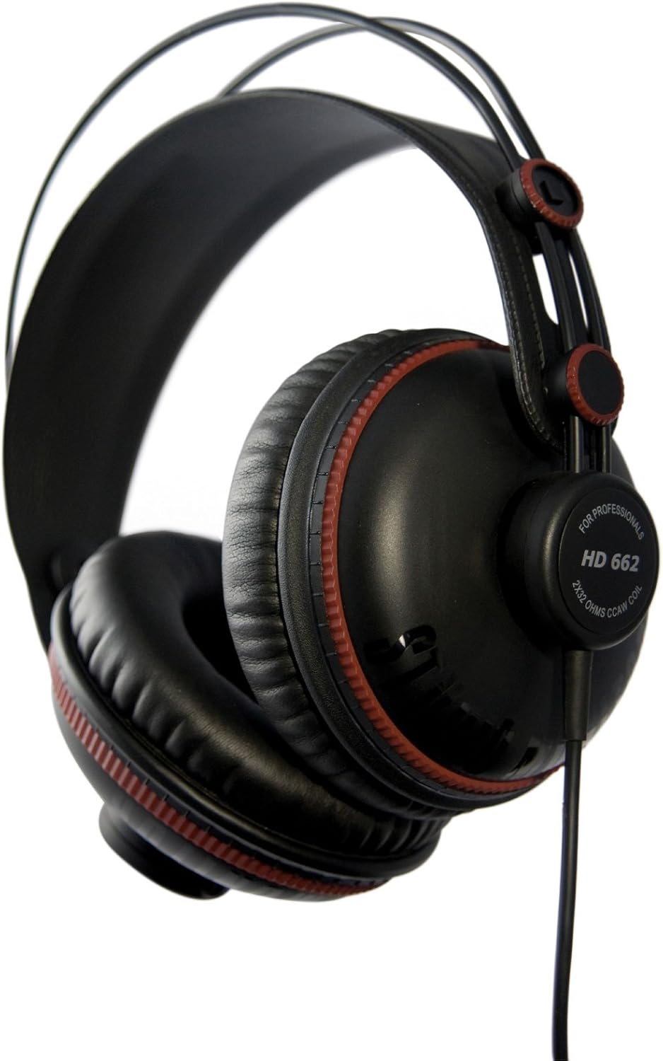 Detalle de Superlux HD-662 gesloten studiohoofdtelefoon, over-ear met 3,5mm-aansluiting