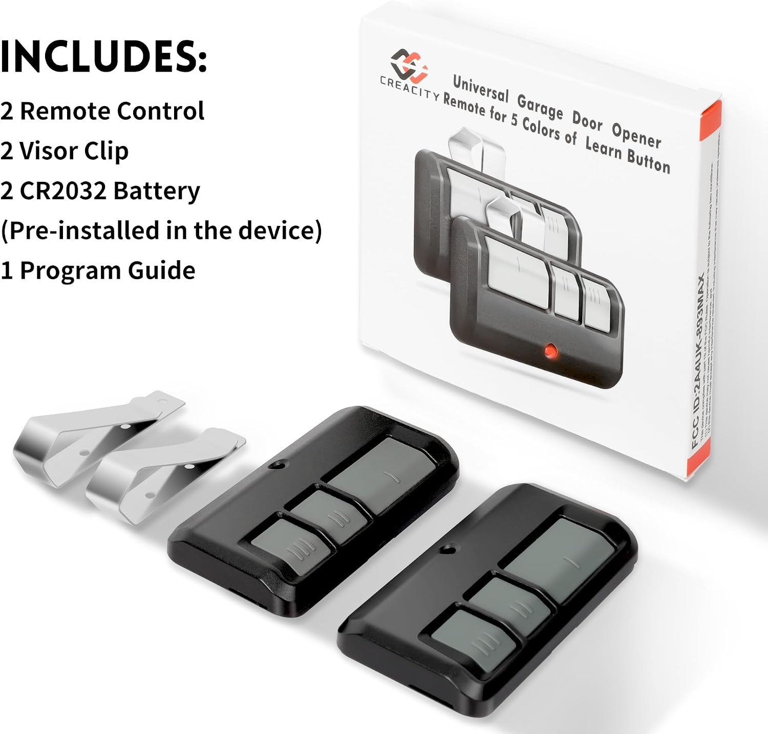 Detalle 2 de CreaCity Garage Door Remote 893LM