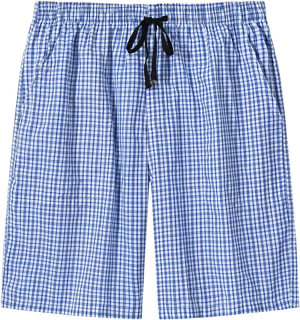 Thumbnail 1 de MoFiz Herren Karierte Baumwoll-Schlafshorts – Kurze Pyjamahose