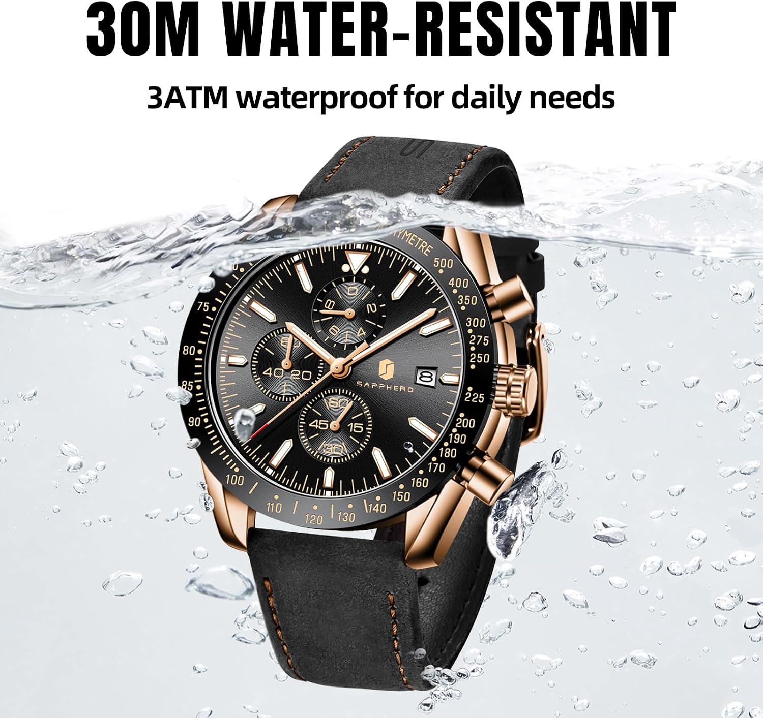 Thumbnail 3 de BENYAR BY-5140 Herren-Chronograph Uhr mit Datum
