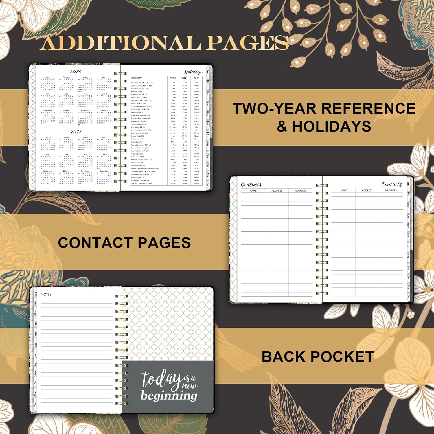 Thumbnail 4 de Diary 2026 A5 Week-to-View, Jan–Dec 2026 📔