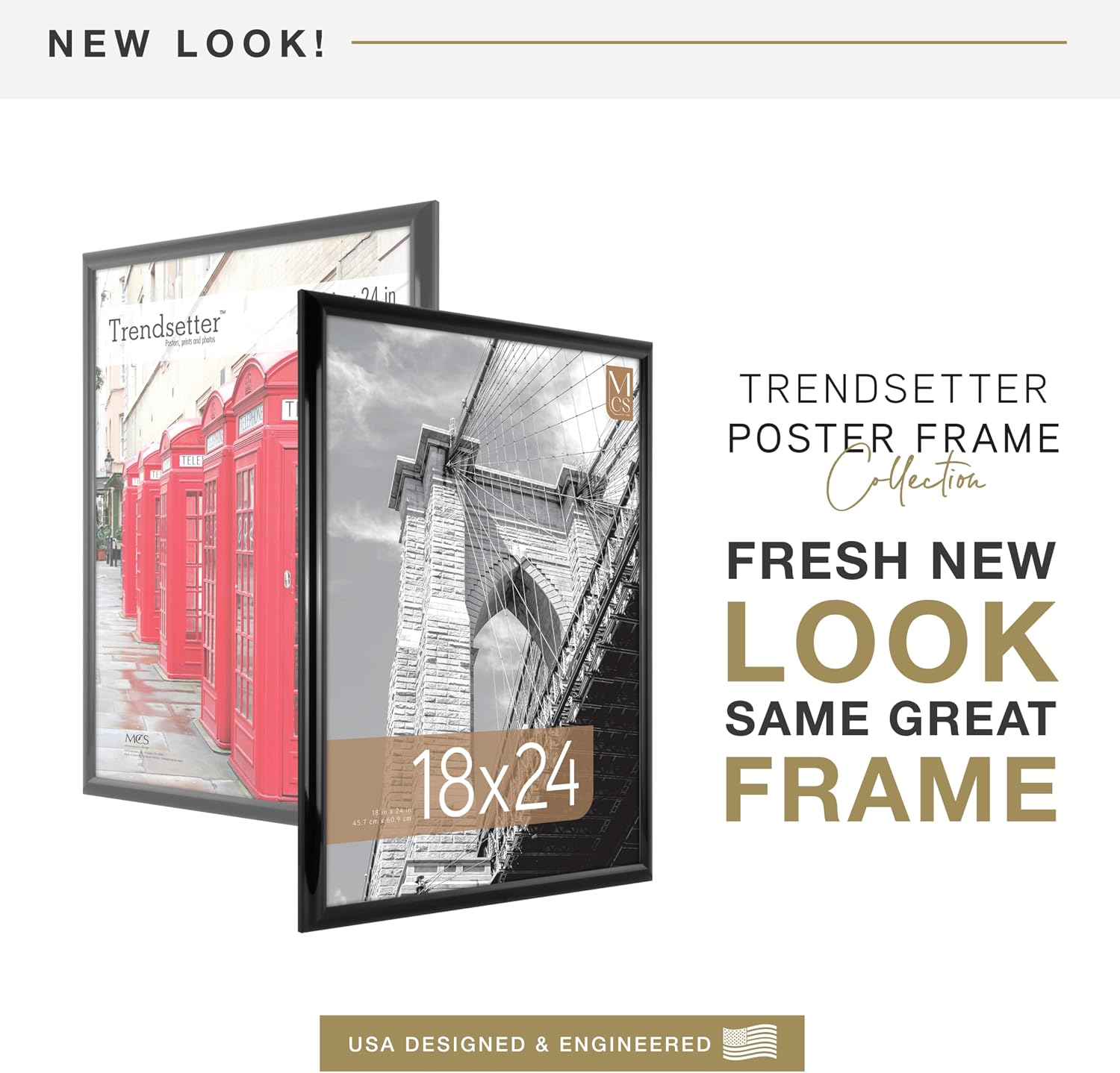 Thumbnail 1 de MCS Trendsetter: cadres pour affiches 45,7 x 61 cm