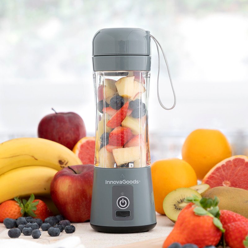 Detalle 2 de InnovaGoods Shakuit Batidora de Vaso Portátil Recargable 380ml