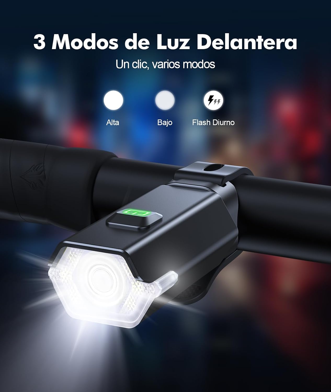 Detalle 2 de CIRYCASE Luces Bicicleta LED Delantera y Trasera