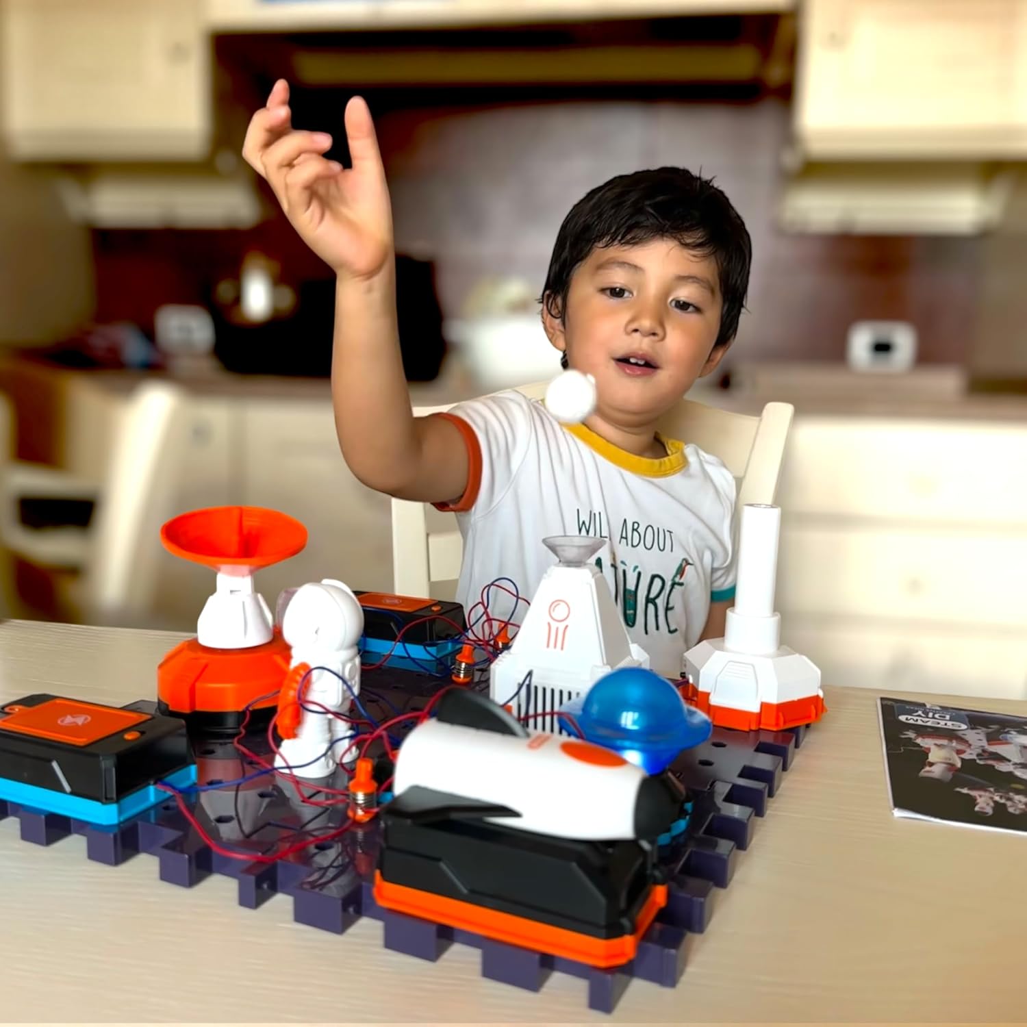 Detalle de Bright Panda Electric Circuit Kit (Aerospace Advanced Set) for Children – STEM Toy with 100+ Experiments