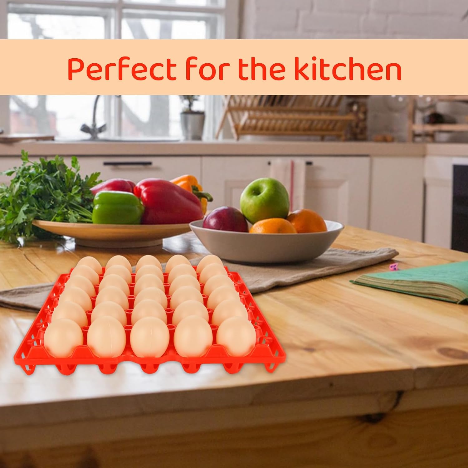 Detalle de ACXFOND Plastic Egg Trays, 30-Egg Capacity