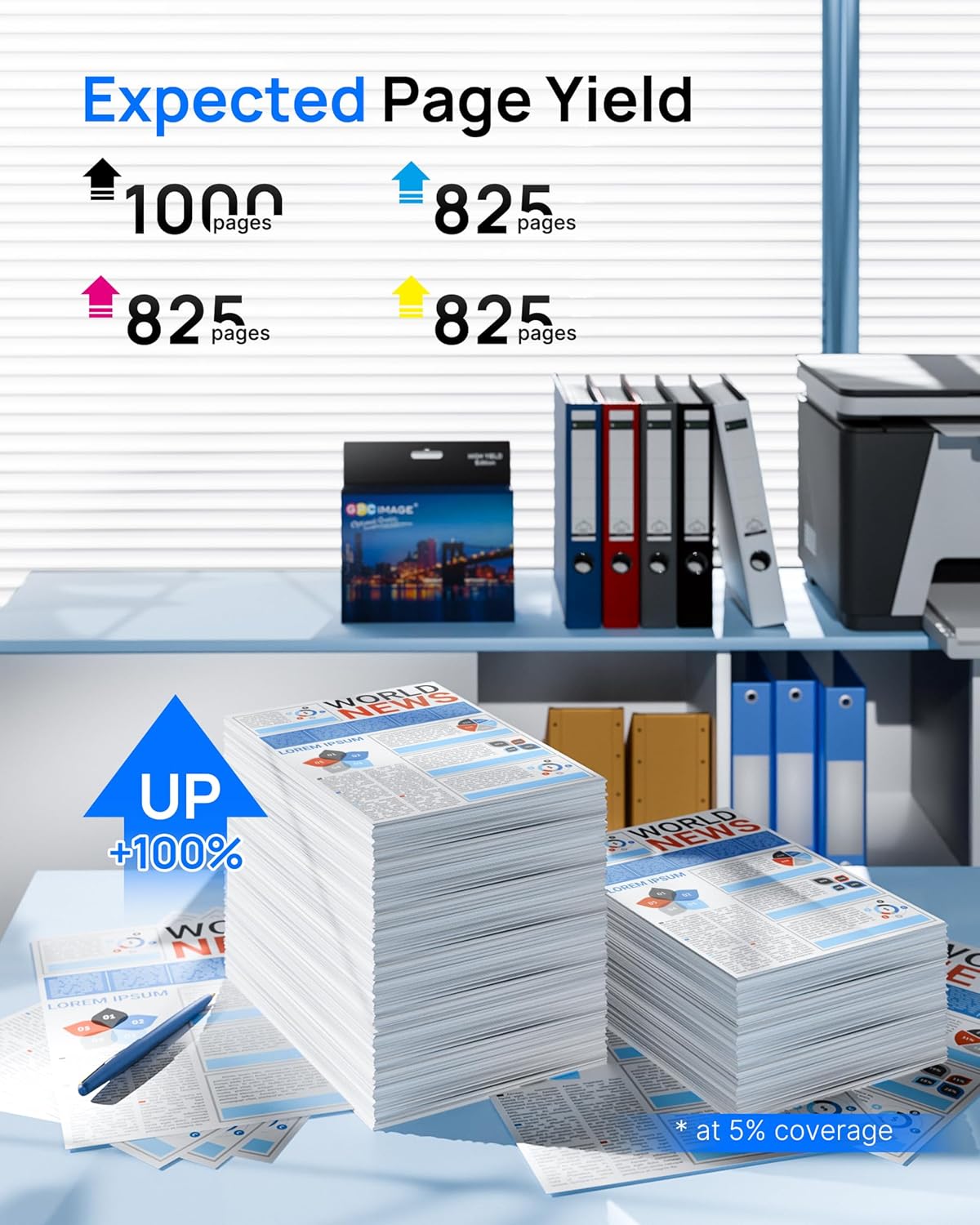 Thumbnail 2 de GPC Image 932XL & 933XL Compatible Ink Cartridges 4-Pack (Black, Cyan, Magenta, Yellow)