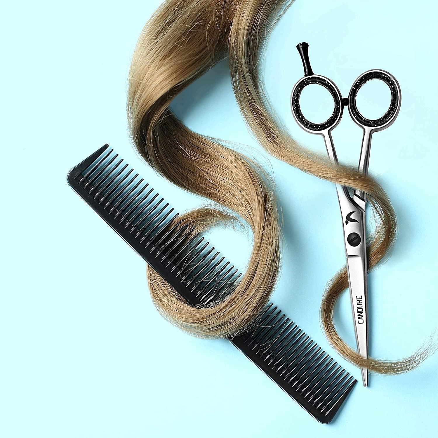 Thumbnail 6 de Candure Haarschere Friseurschere Profi 6.5 Zoll – präzises Schneiden für Haare, Bart und Tierhaar