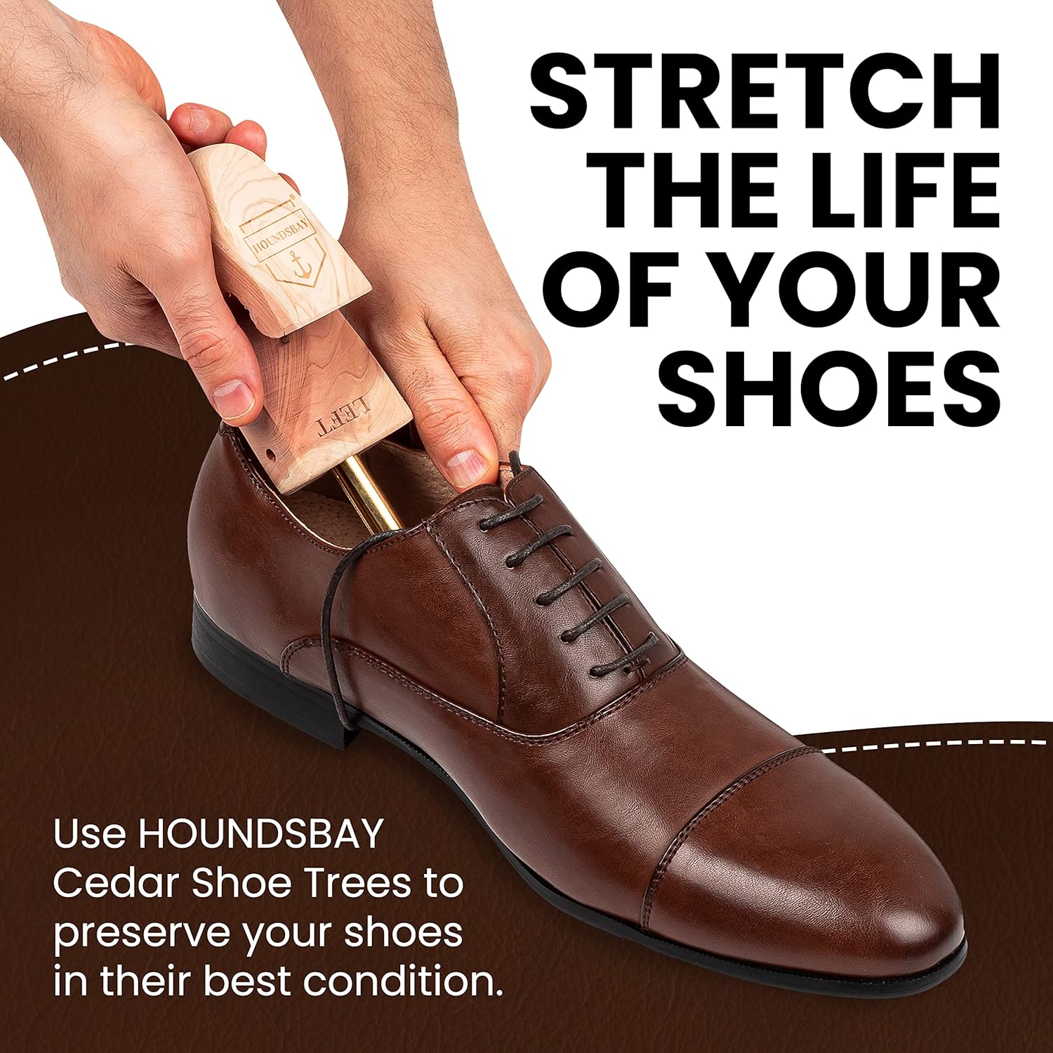 Thumbnail 6 de HOUNDSBAY Cedar Shoe Tree (Widener & Shaper) for Men & Women