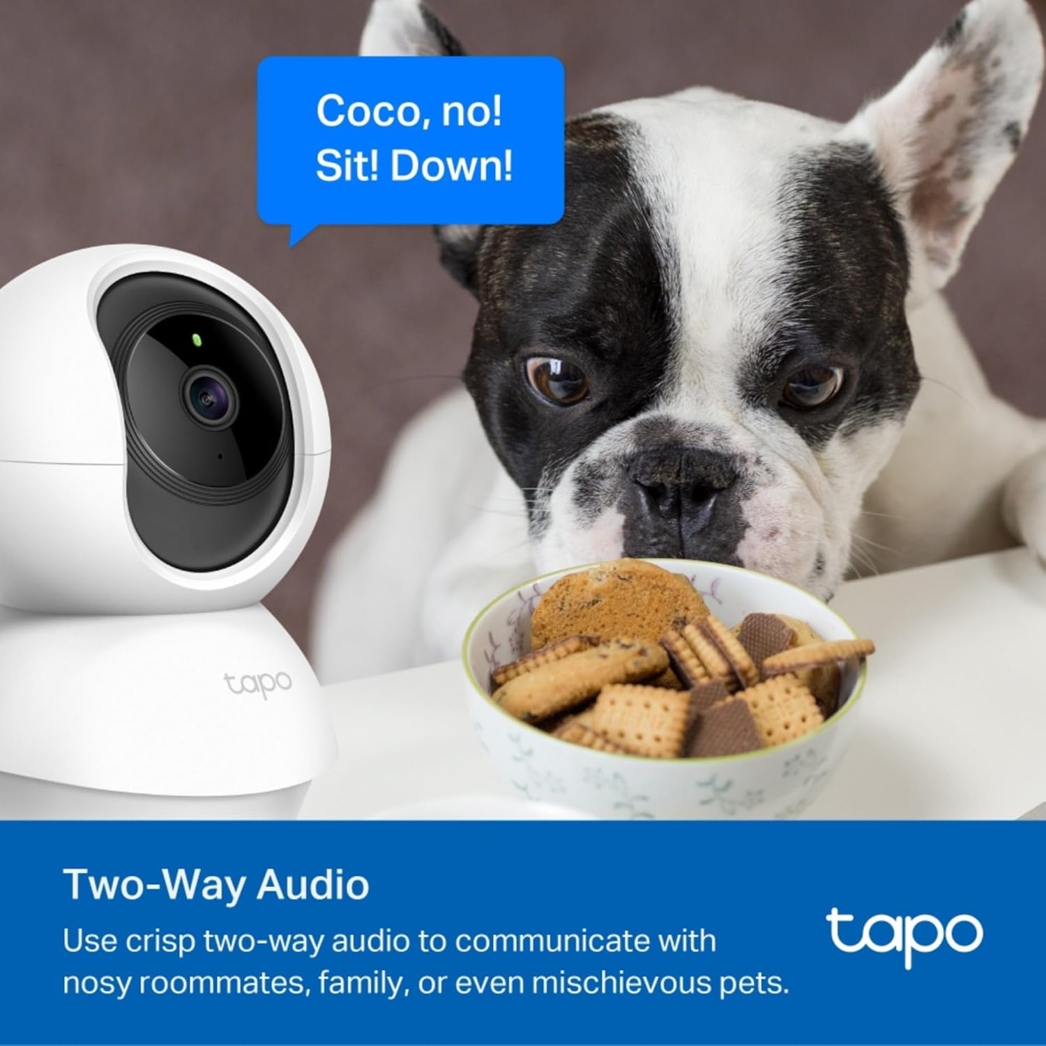 Detalle 2 de TP-Link Tapo C200 2-Pack 1080p Pan/Tilt Indoor Camera (C200P2) with Night Vision, Motion Alerts & Two-Way Talk