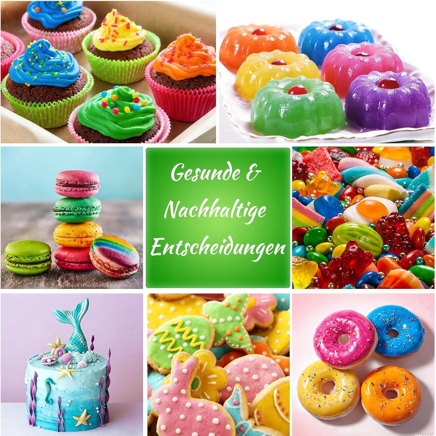 Thumbnail 6 de Natürliche Lebensmittelfarbe Pulver-Set (10 Farben) – 100% pflanzliche Farbstoffe für Fondant, Buttercreme & Macarons