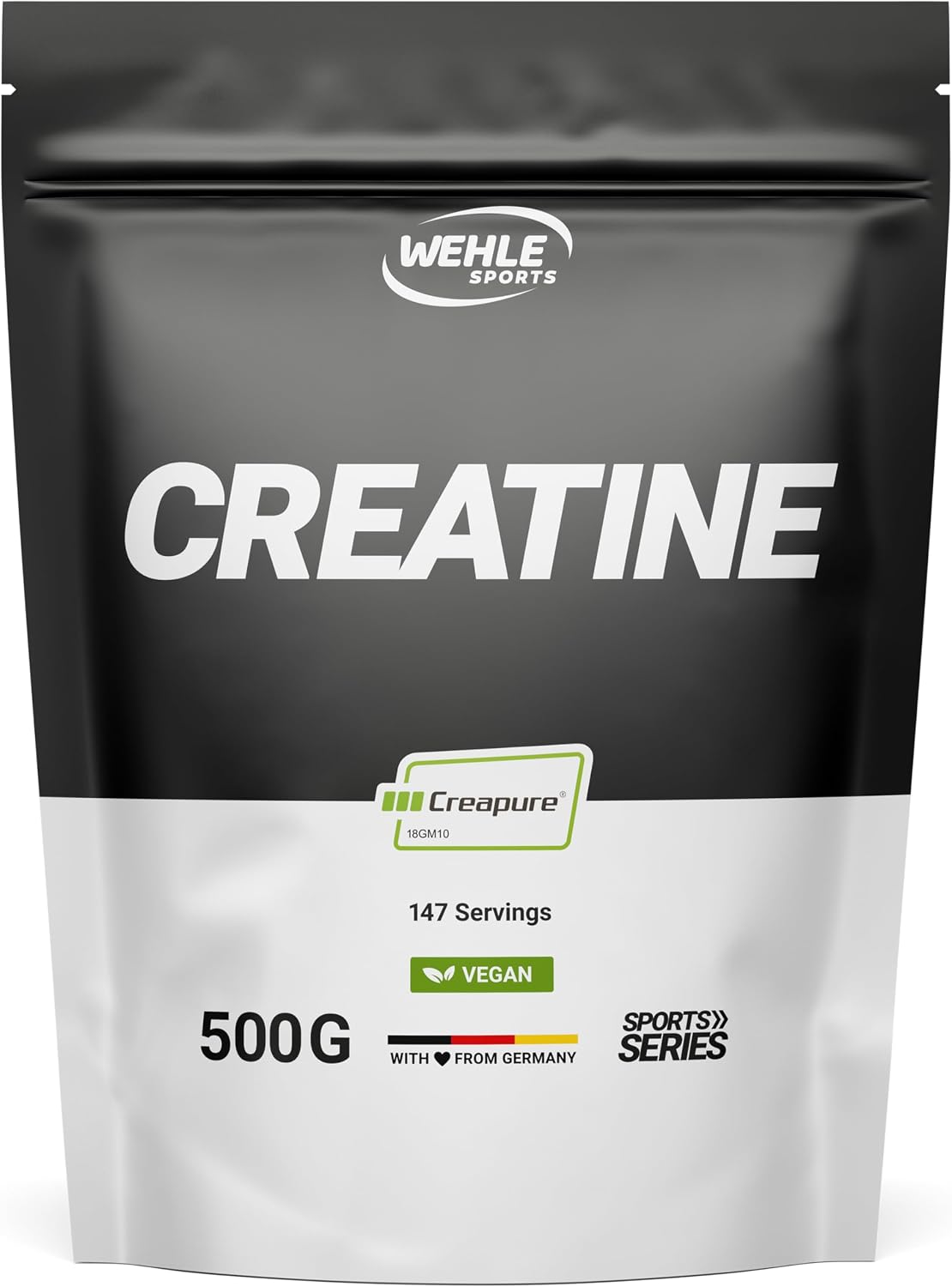 Detalle de Creapure® Creatine Monohydrat Pulver 500 g – Hochdosiert, vegan, in Deutschland abgefüllt