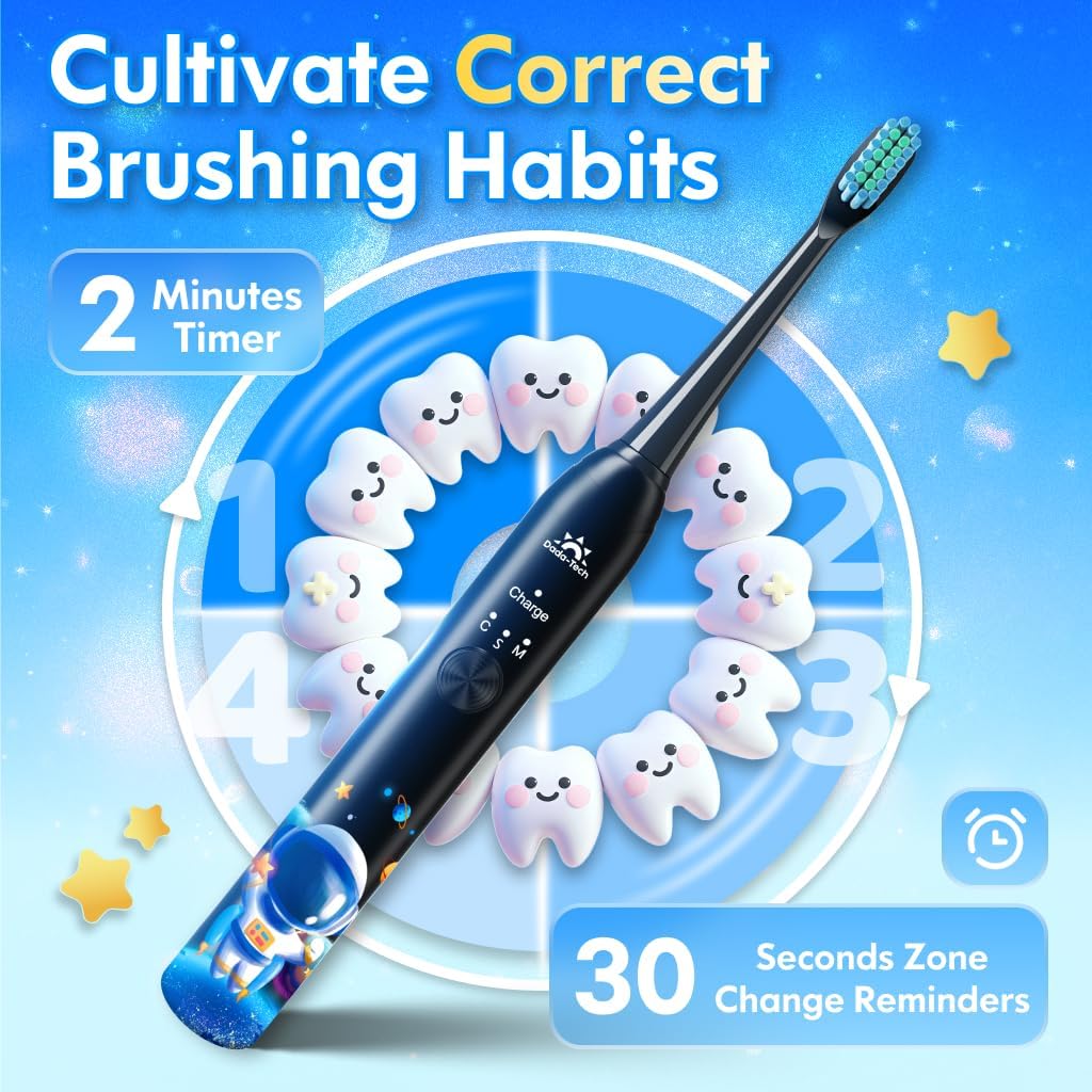 Thumbnail 4 de Kids Electric Toothbrush Astronaut Black 31000VPM