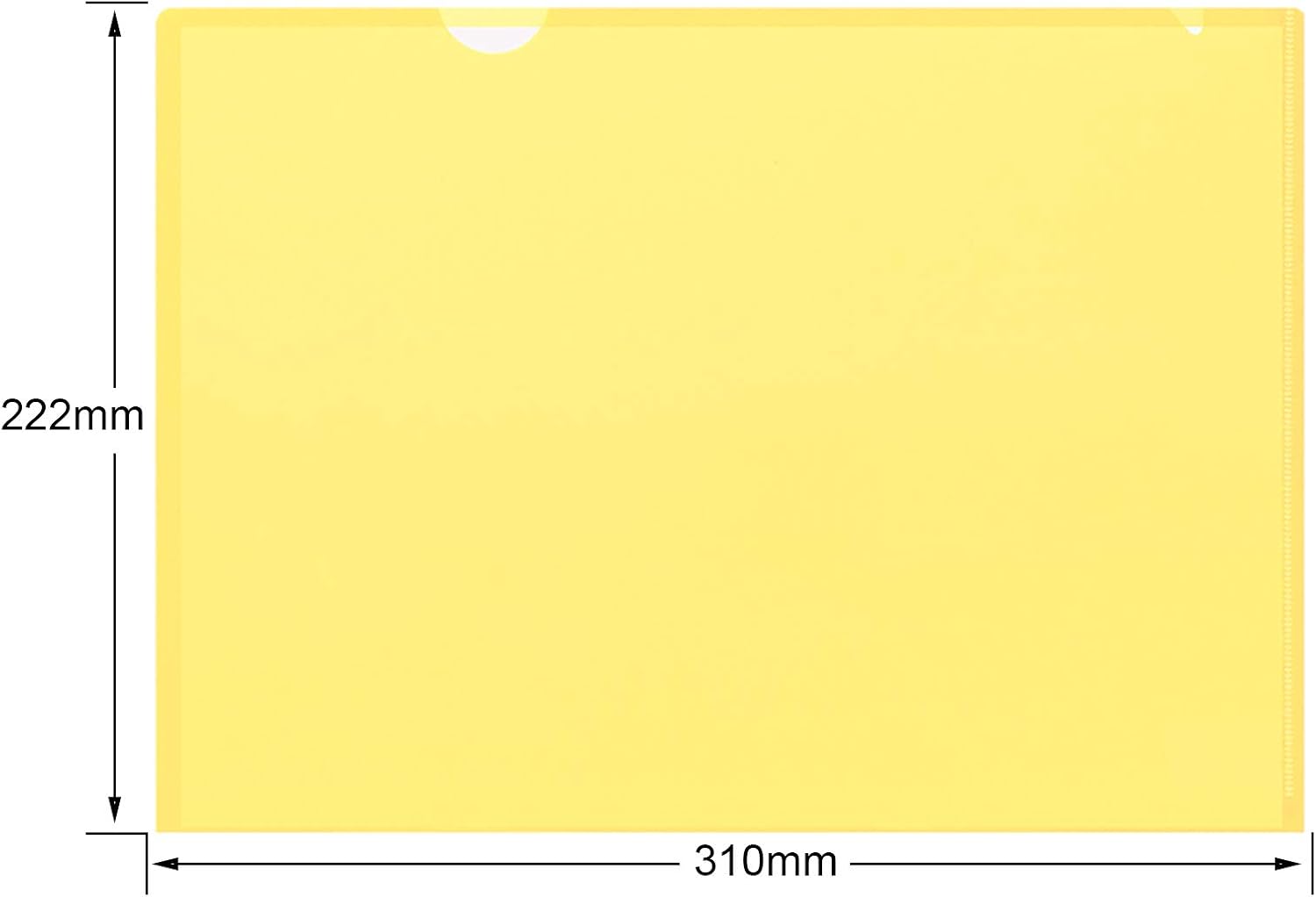 Detalle 2 de ZCZN Cartelline Portadocumenti A4 in Plastica – 45 pezzi, 5 colori brillanti, 31 x 22 cm