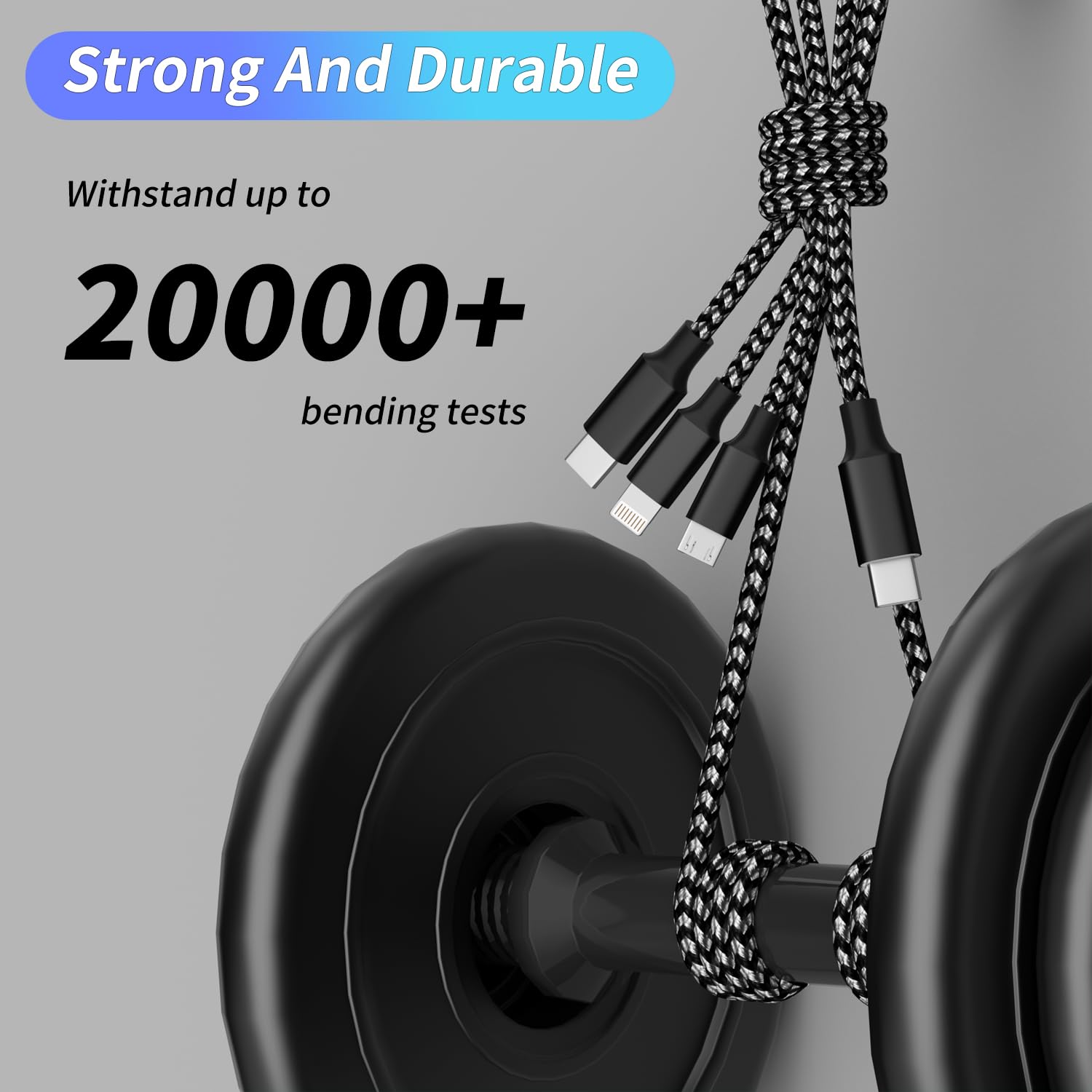 Thumbnail 4 de IDISON 3-in-1 Multi Charging Cable 4 ft