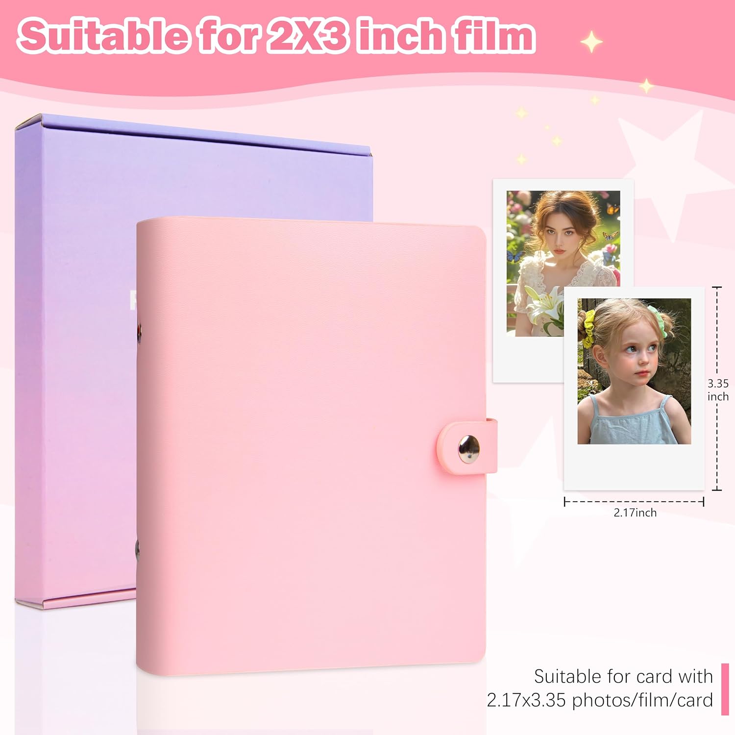 Detalle 2 de 320 Pocket Photo Album for Fujifilm Instax Mini & Other Instant Cameras (Pink)