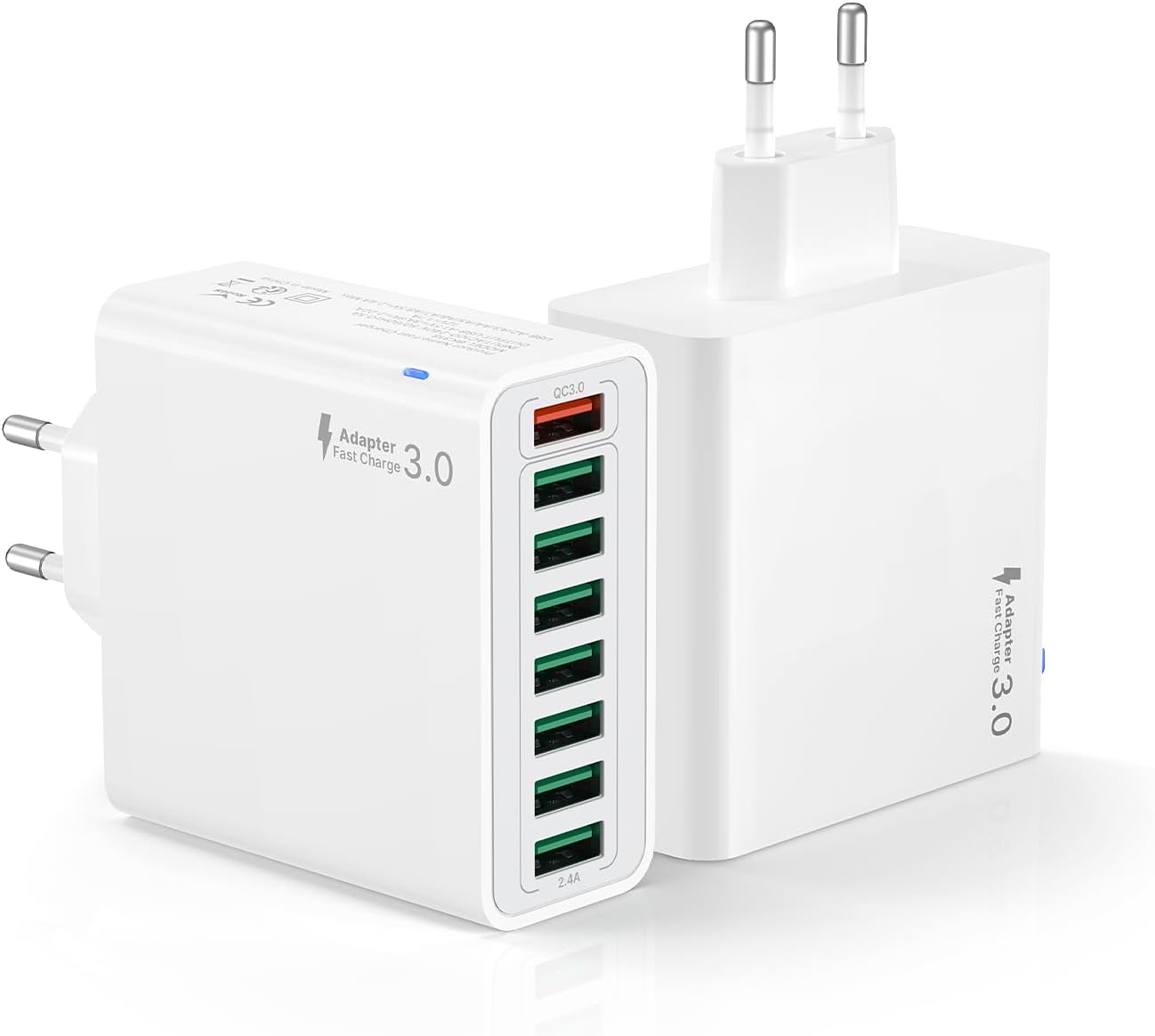 Detalle de USB Ladegerät 2er Set mit 8 Ports, 40 W