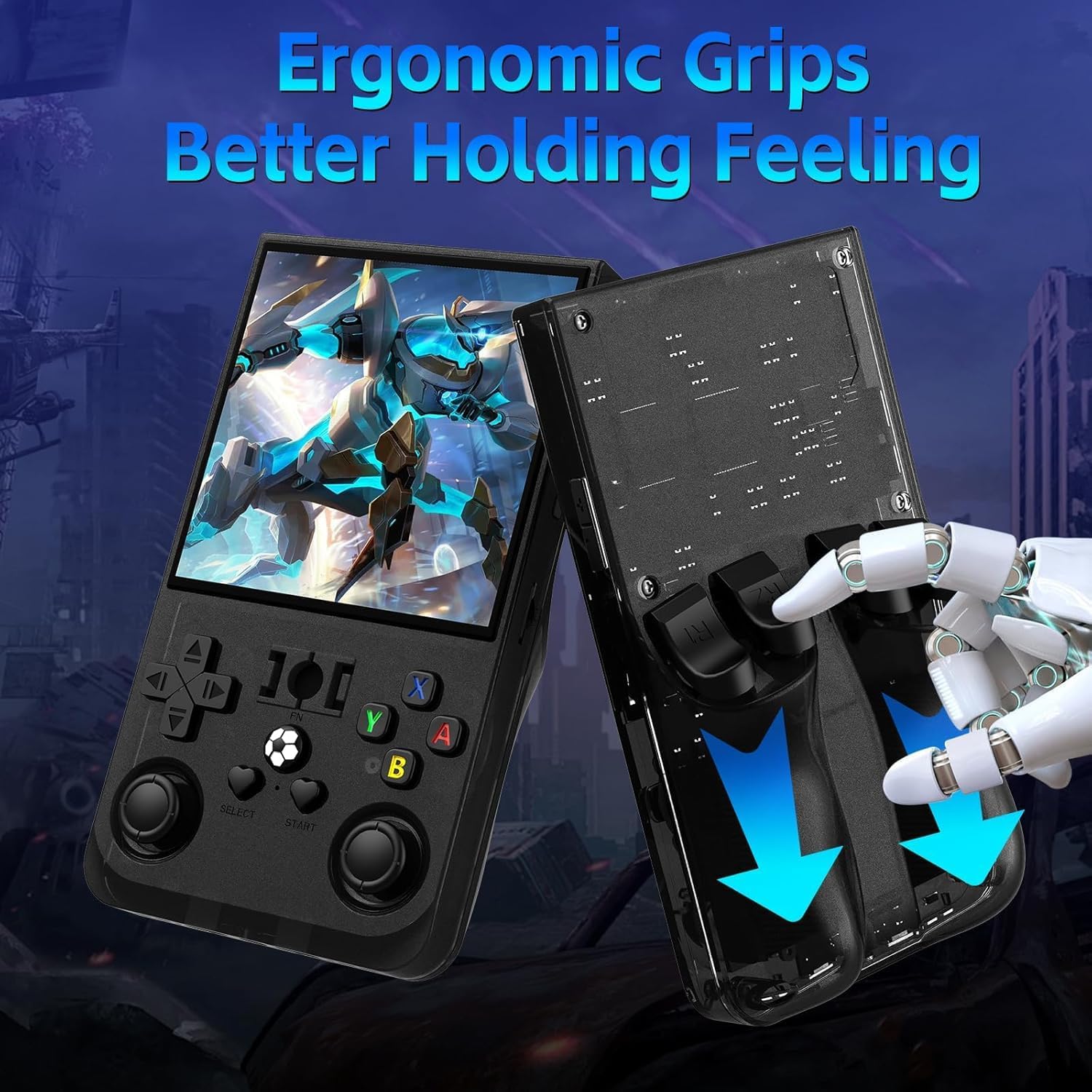 Thumbnail 5 de R36MAX Retro Game Console (R36 Max) with 4.0-inch IPS Screen, 128GB Storage, and 30+ Emulators