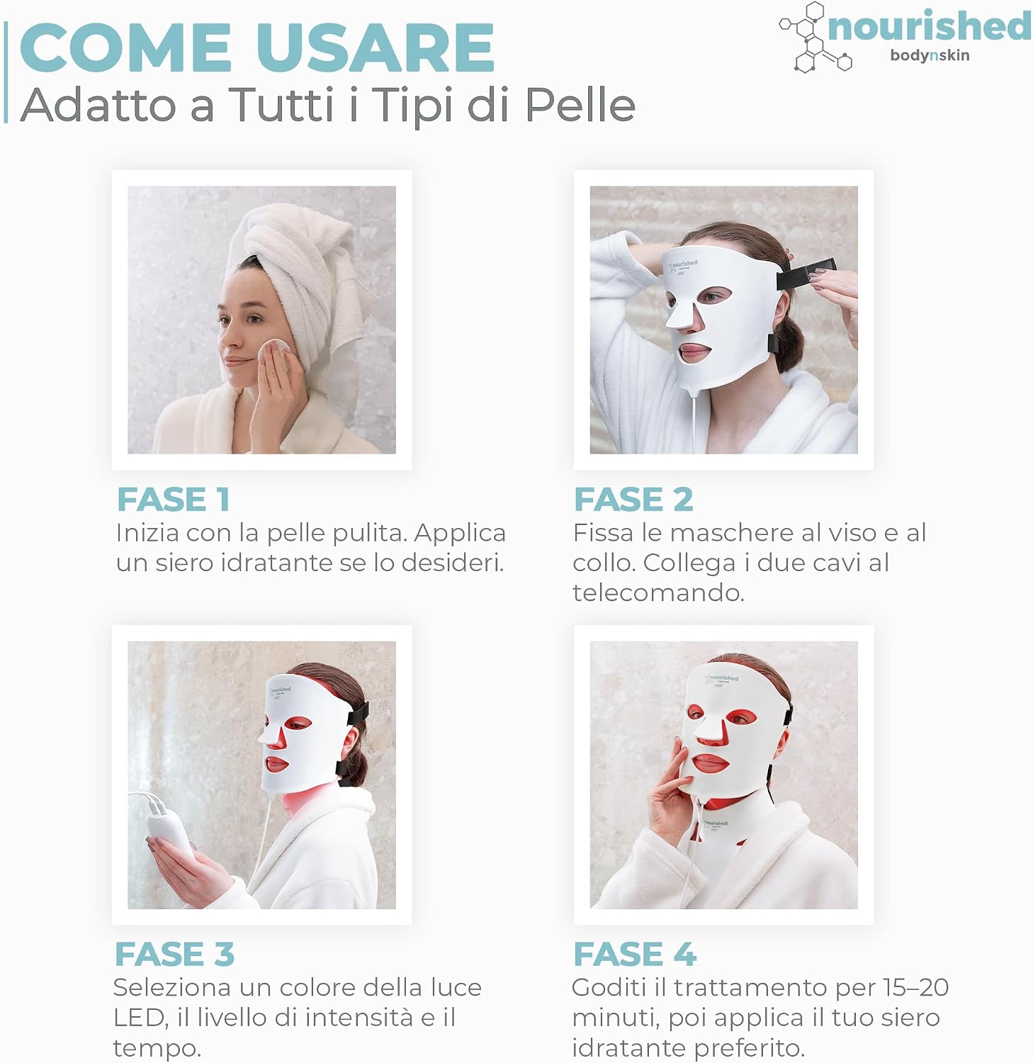 Thumbnail 6 de Nourished Bodynskin Maschera LED a 7 Colori