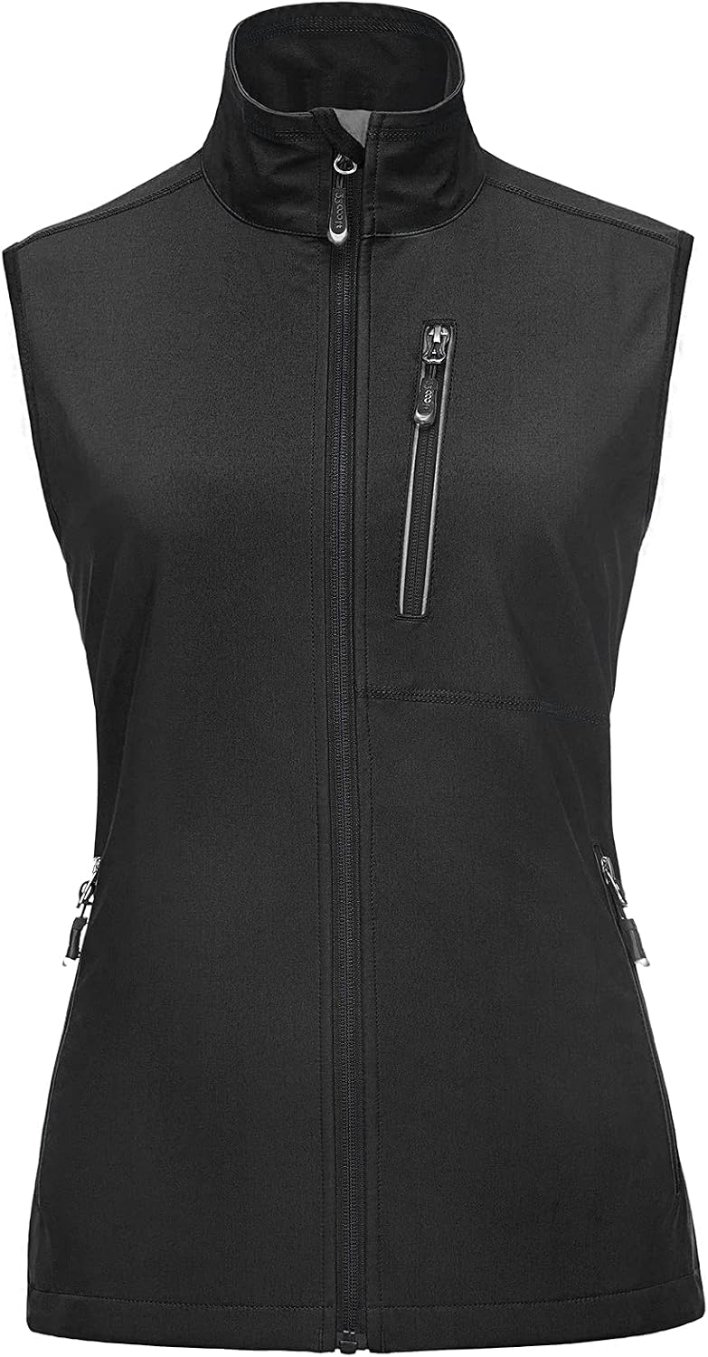 Detalle de 33,000ft Damen Leichte Laufweste Softshell: winddicht, wasserdicht & atmungsaktiv