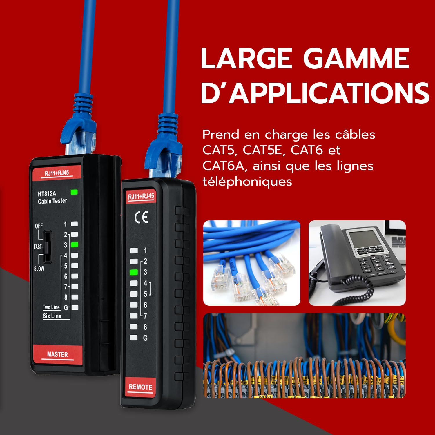 Thumbnail 5 de Mcbazel Testeur câble réseau 60V 🛠️